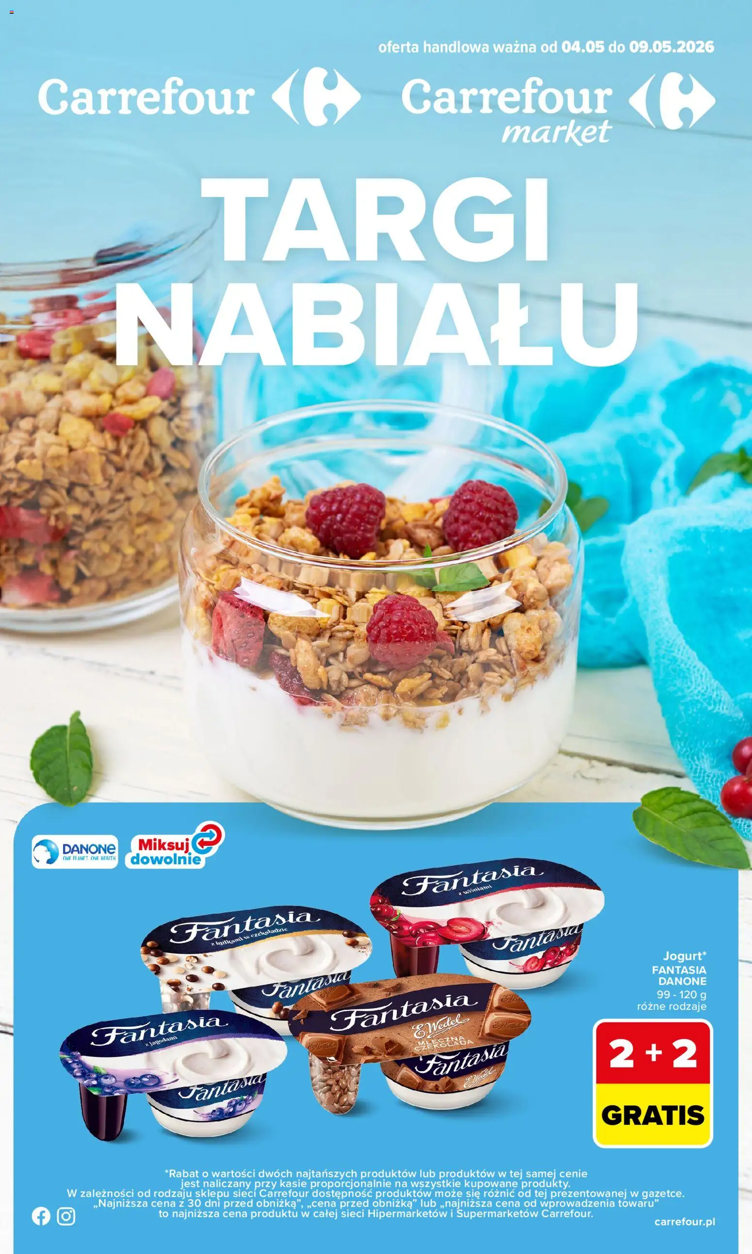 Carrefour gazetka - Targi nabiału od 04.05.2026 | Strona: 1
