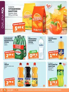 Studenac Katalog - Pregled kataloga iz trgovine Studenac, vrijedi od 13.05.2026 | Stranica: 26 | Proizvodi: Pica, Voda, Cedevita, Sirup