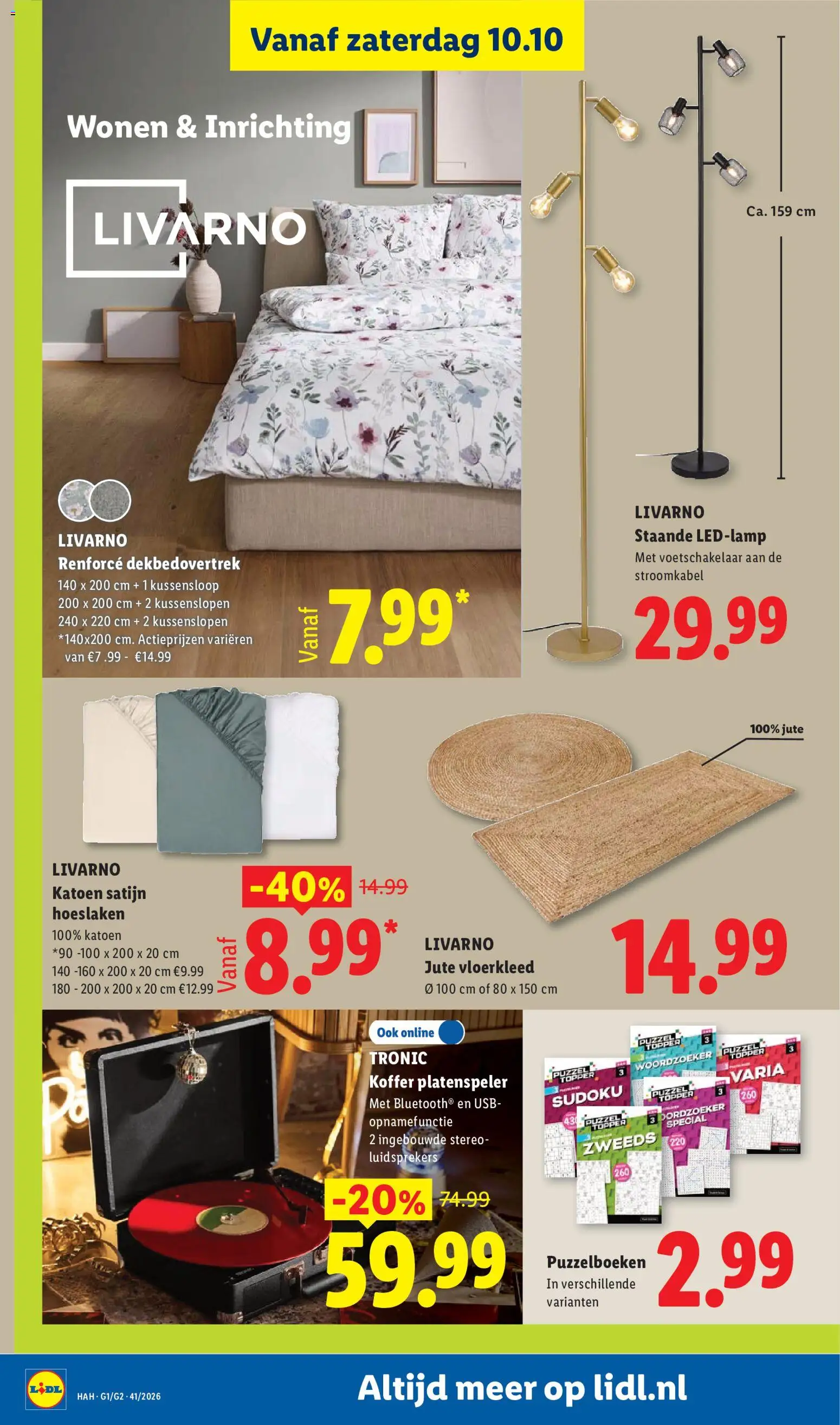 {H1} | Pagina: 40 | Producten: Ledlamp, Koffer, Usb, Hoeslaken