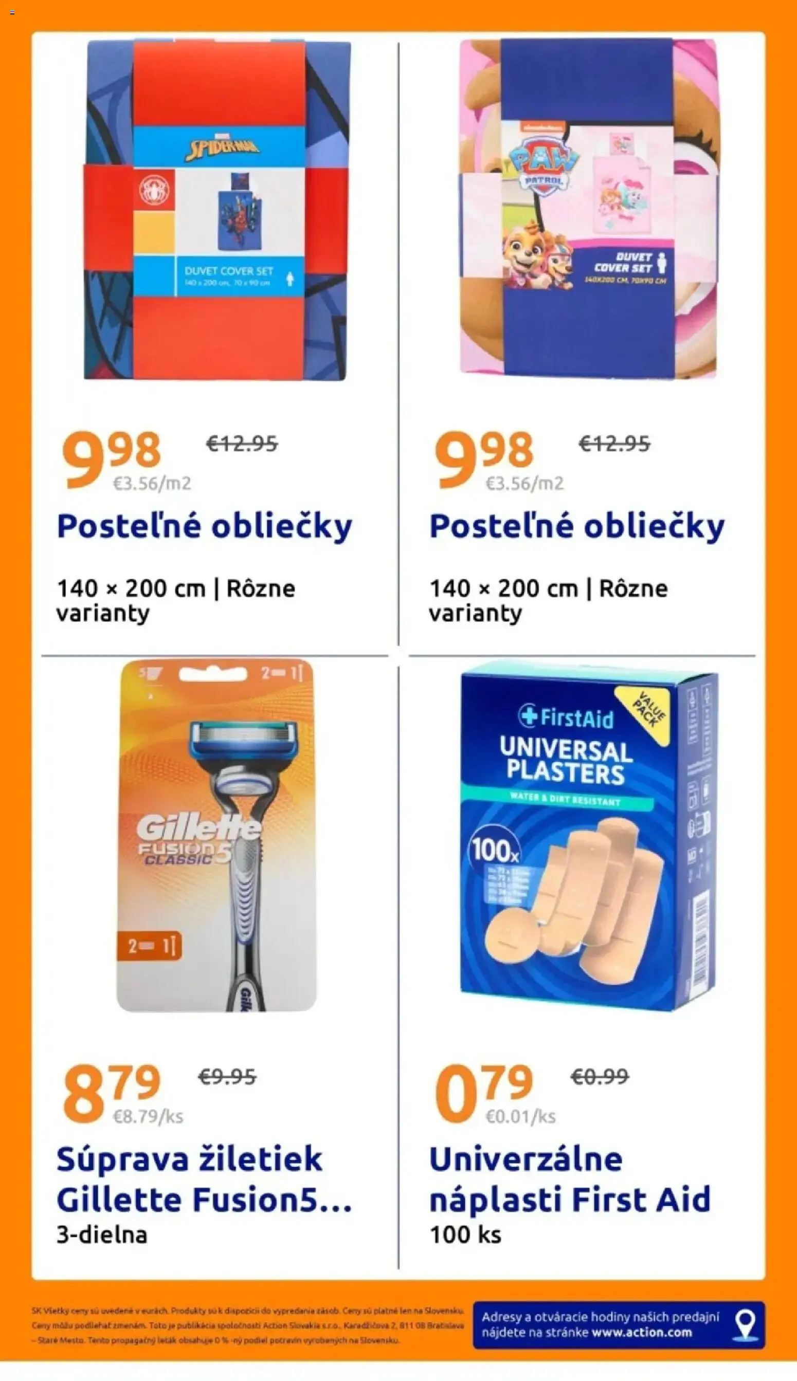 Nové Action akcie – leták je platný od 12.08.2026 | Strana: 31 | Produkty: Posteľné obliečky, Obliečky, Hodiny