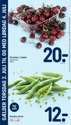 Rema 1000 - Uge 27 Indstik gyldig fra 02/07/2026 | Side: 8 | Produkter: Kirsebær, Ærter