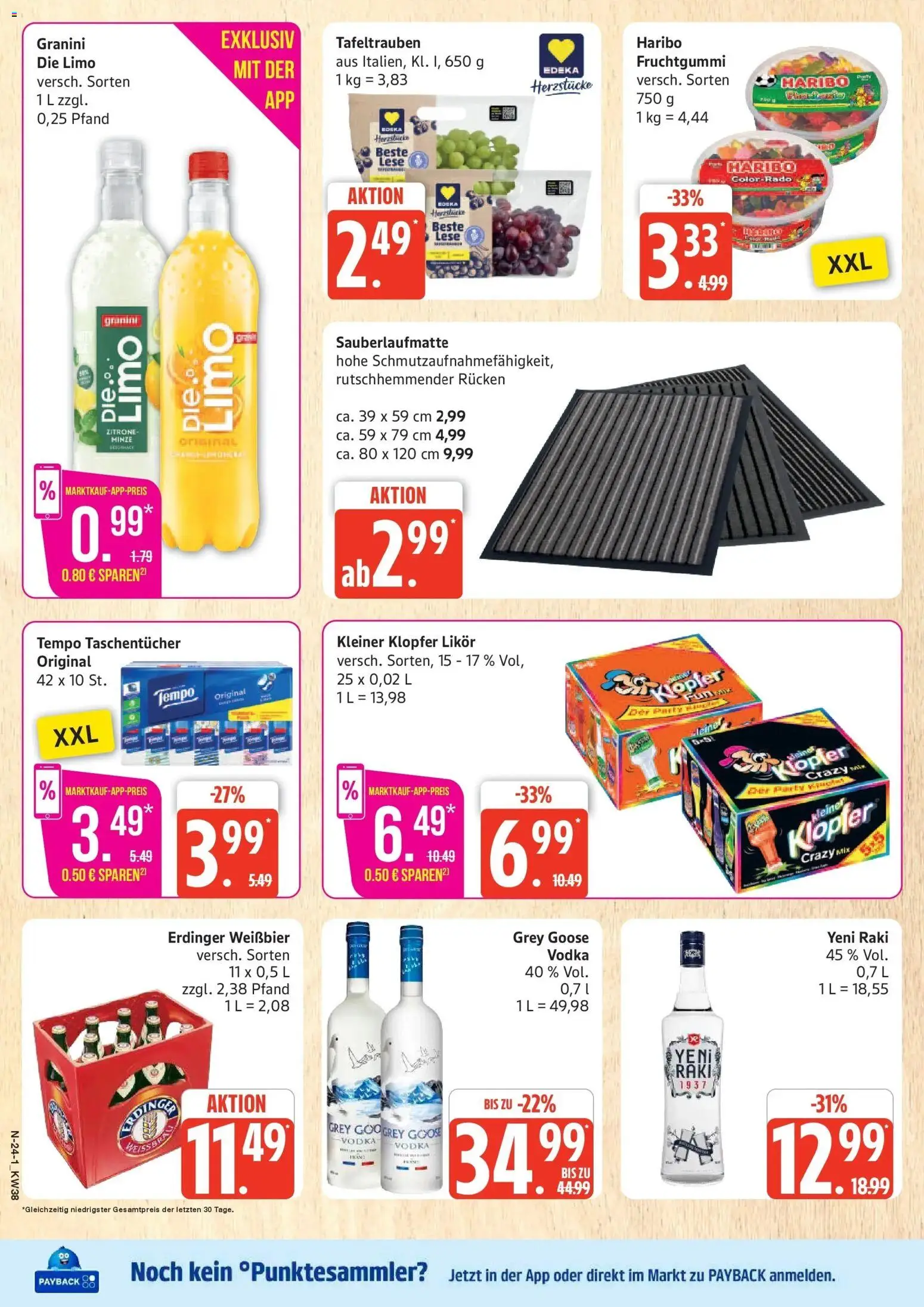 Marktkauf Prospekt Neuenkirchen (ab 14.09.2026) » Angebote online | Seite: 24 | Produkte: Haribo, Taschentücher, Likör, Vodka