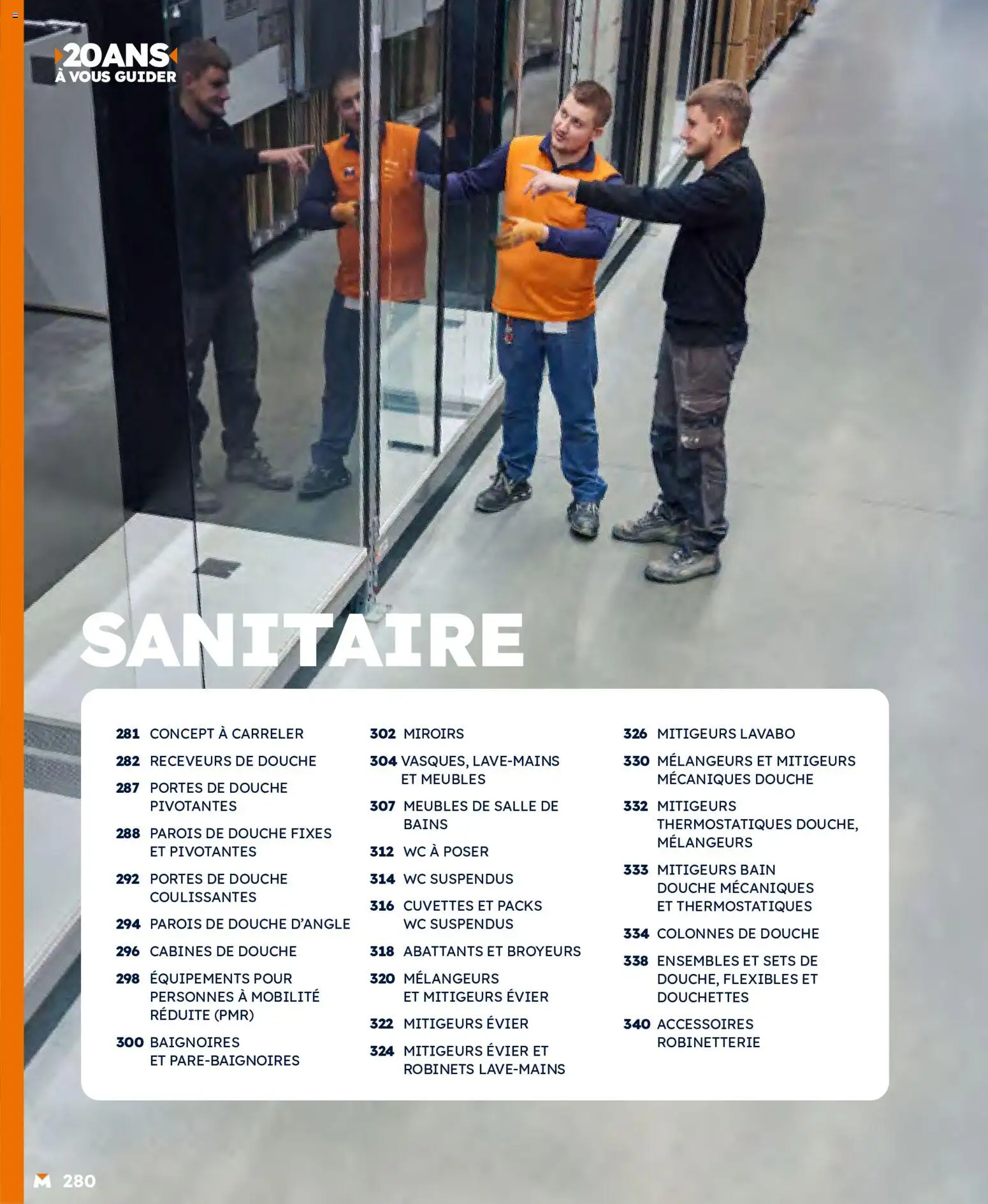 {H1} | Page: 280 | Produits: Lavabo, Portes, Douche