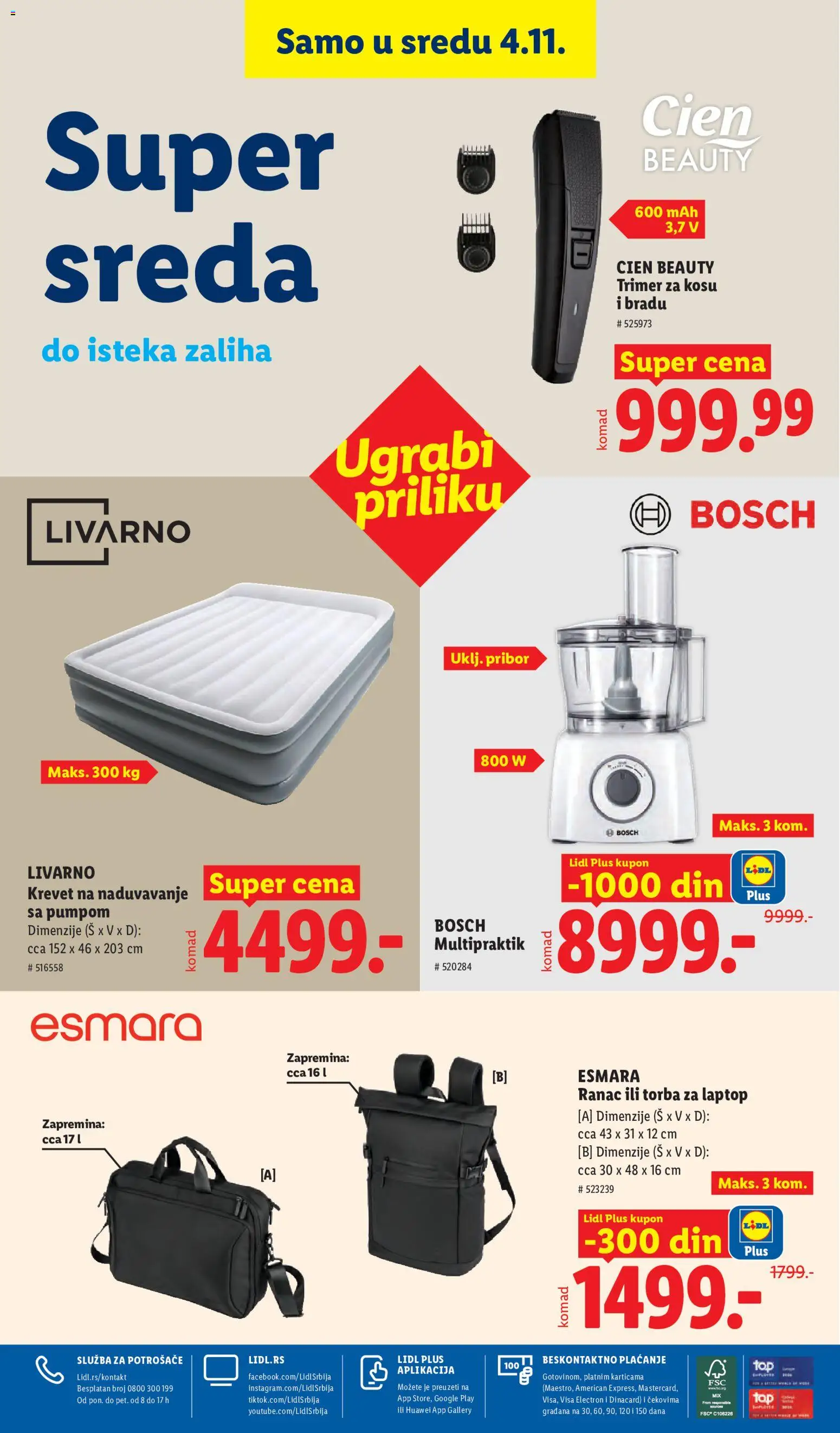 Lidl katalog - važi od 29.10.2026 | Strana: 108 | Proizvode: Bosch, Ranac, Krevet, Laptop