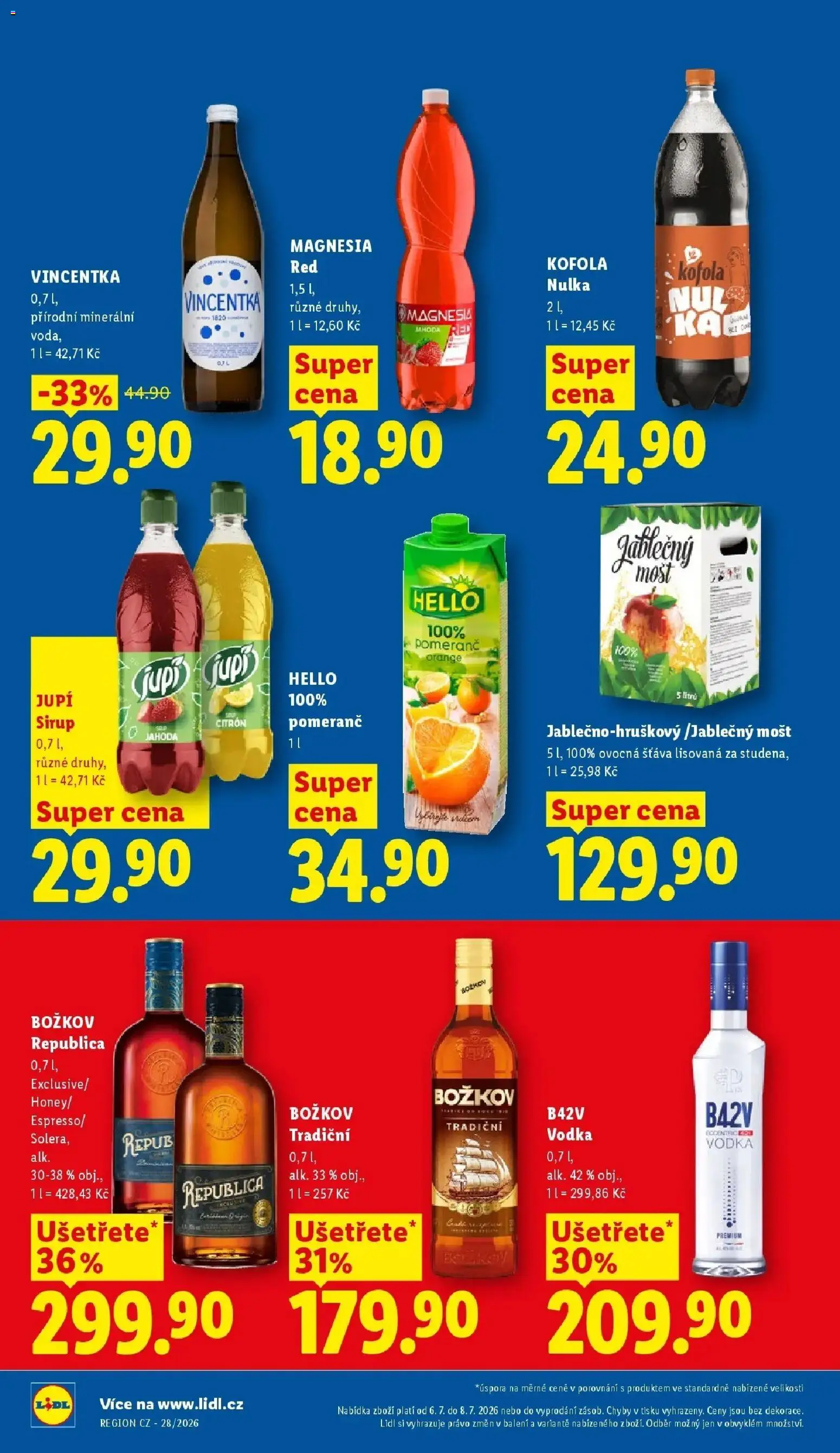 Lidl aktuální leták od 06.07.2026 | Strana: 18 | Produkty: Voda, Vodka, Citron, Republica