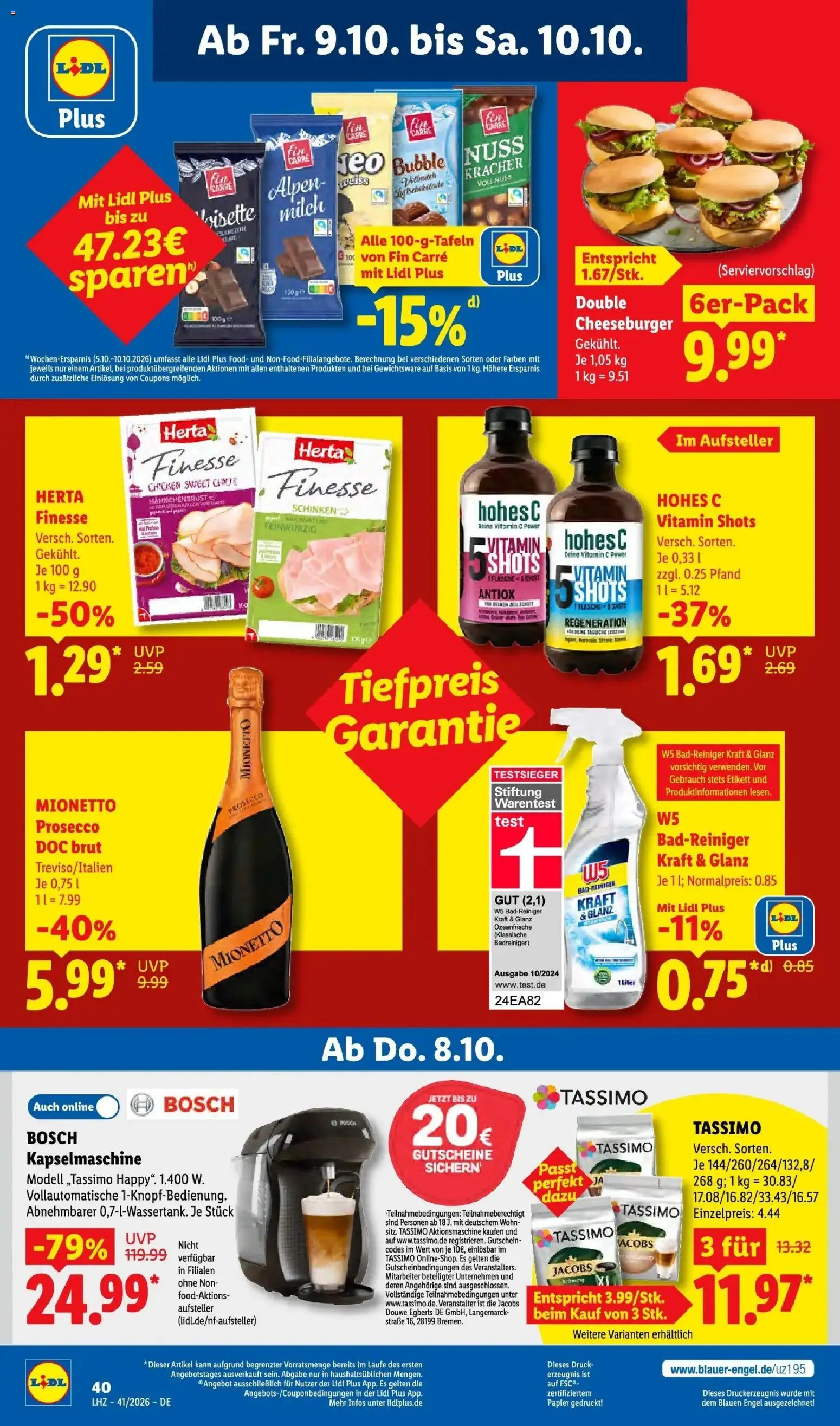 Lidl Prospekt Gelsenkirchen (ab 05.10.2026) zum Blättern » Angebote | Seite: 68 | Produkte: Milch, Schokolade, Prosecco, Tassimo