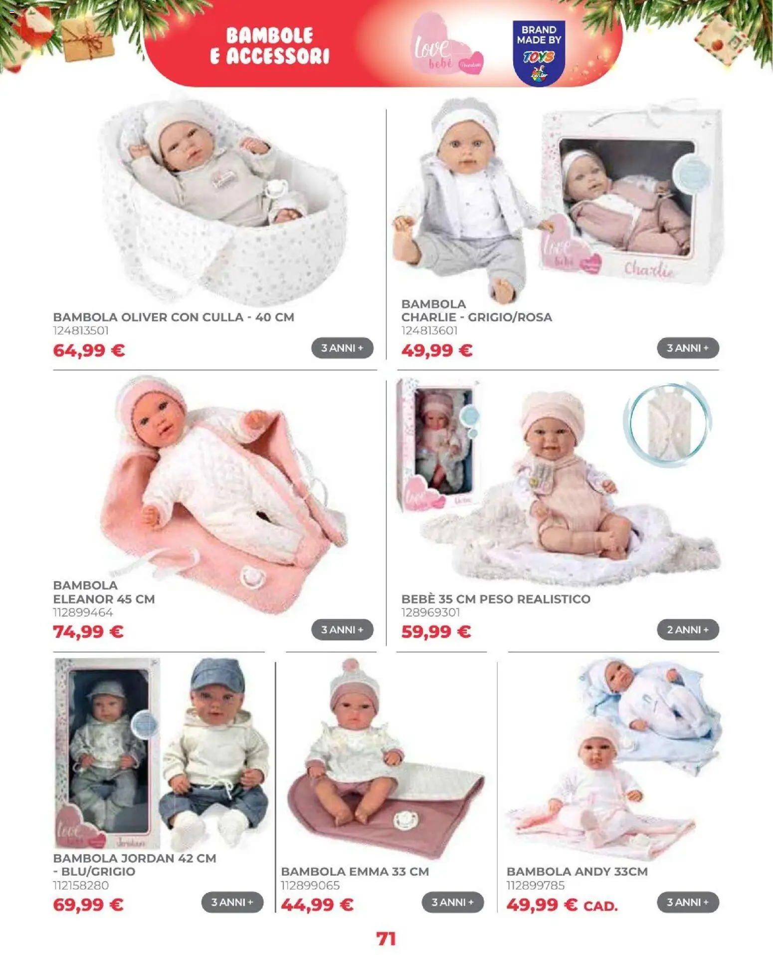 Volantino Toys Center del 16/10/2026 | Pagina: 73 | Prodotti: Jordan, Culla, Bambola