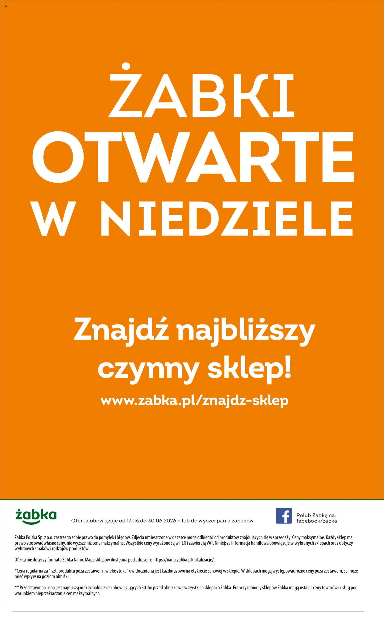 Żabka gazetka - Codzienne produkty od 17.06.2026 | Strona: 18