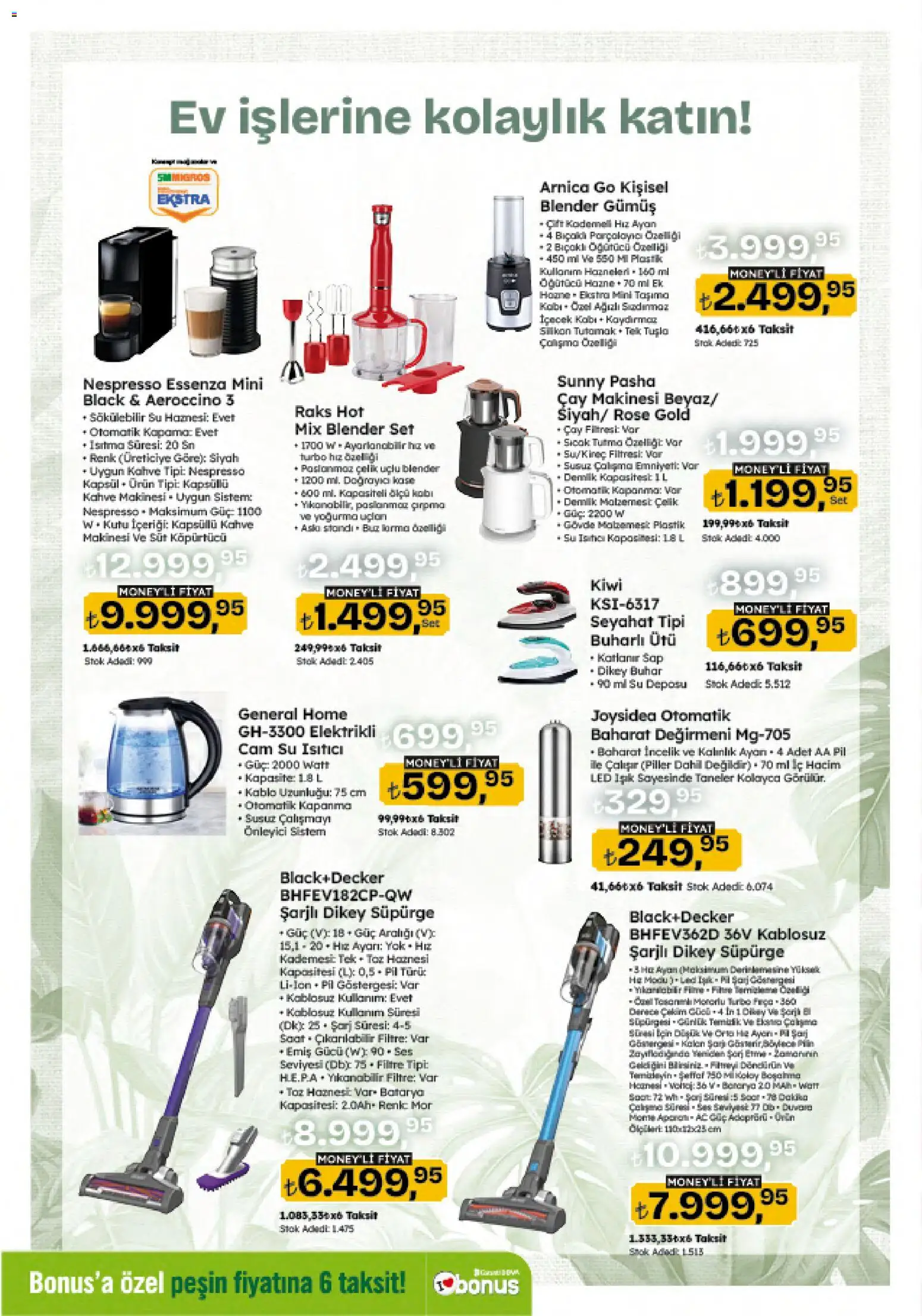 Migros Katalog - 5M Migroskop Dijital - 09 Temmuz 2026 tarihinden itibaren geçerlidir | Sayfa: 152 | Ürünler: Çay, Su, Kablo, Demlik
