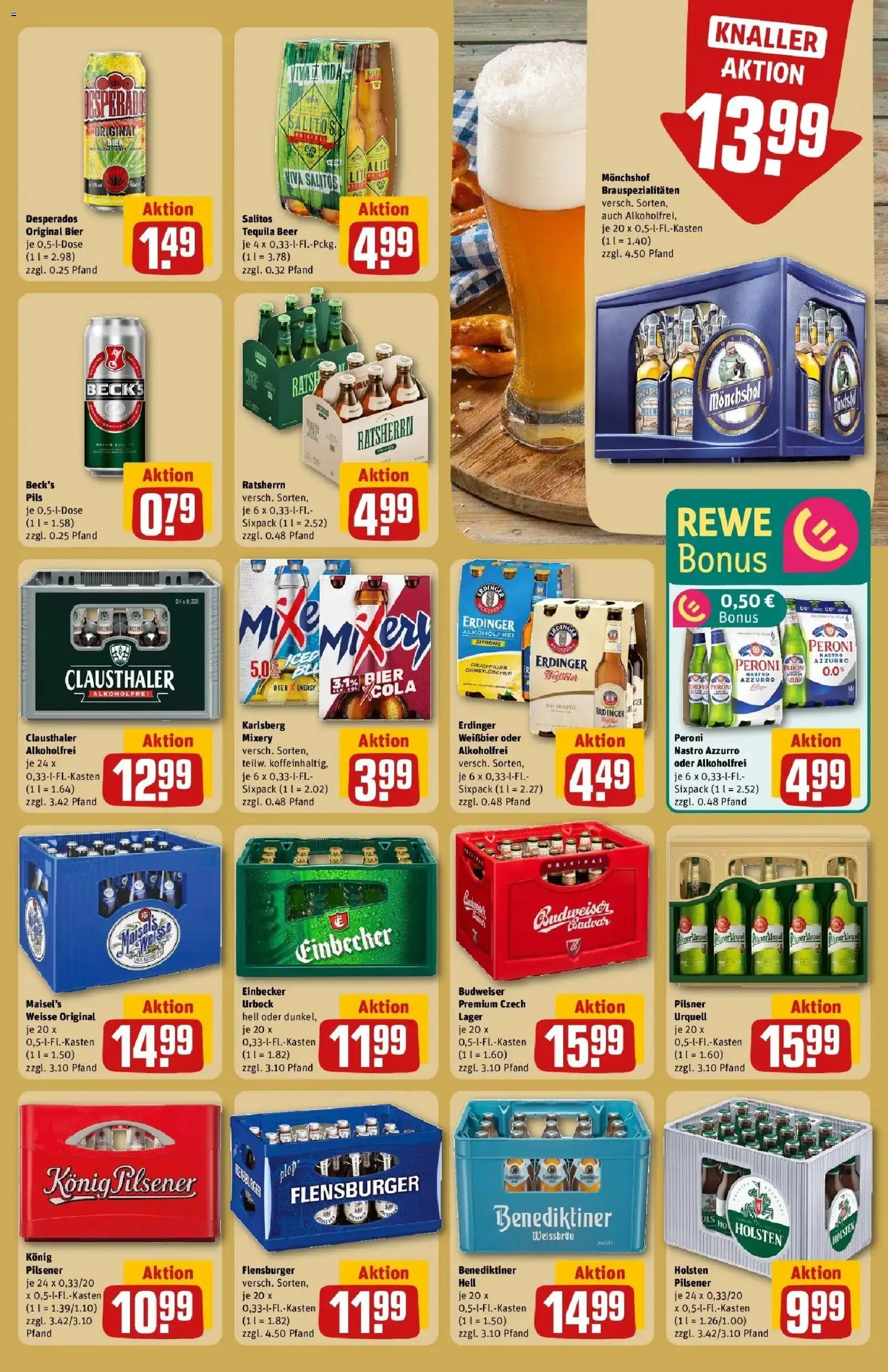 Rewe Prospekt Buxtehude – gültig ab 17.05.2026 | Seite: 25 | Produkte: Durstloscher, Weißbier, Holsten, Pilsner urquell