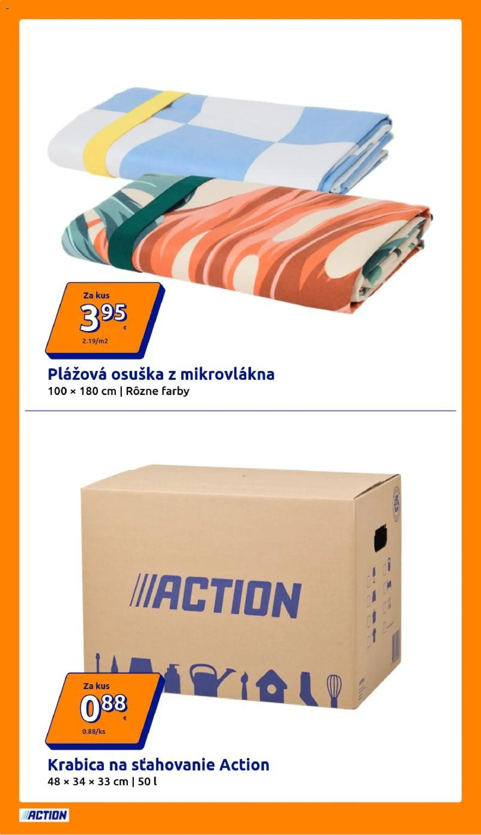 Nové Action akcie – leták je platný od 01.04.2026 | Strana: 2 | Produkty: Osuška