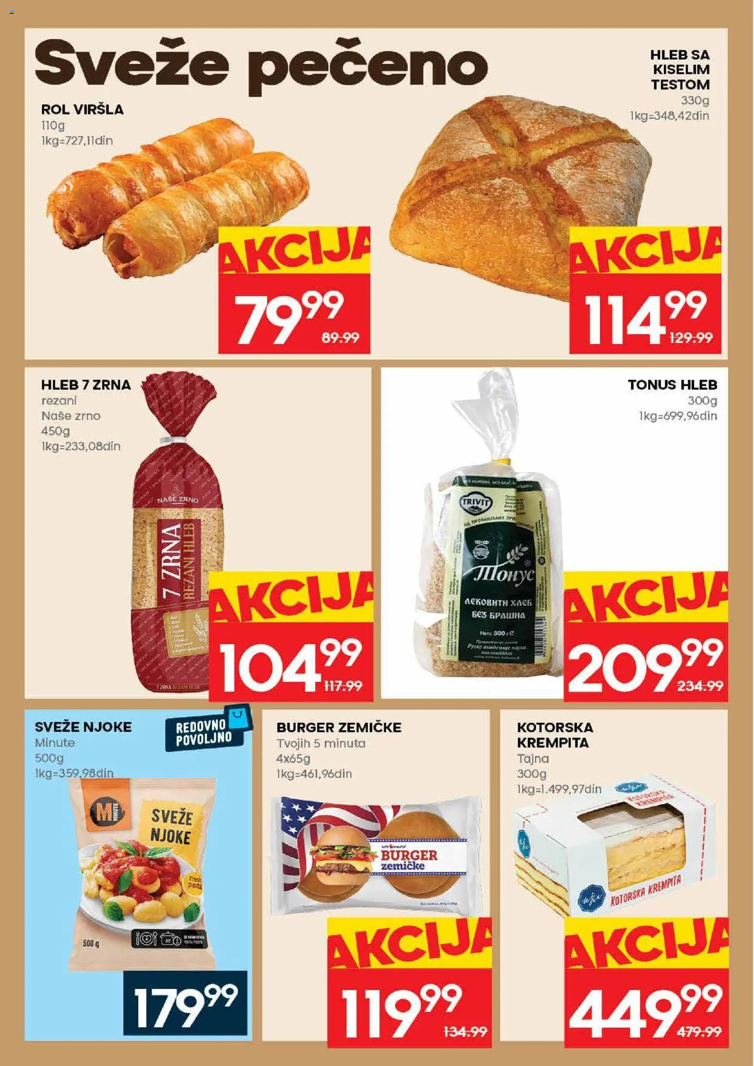 Roda katalog - važi od 28.05.2026 | Strana: 14 | Proizvode: Rezani hleb, Burger, Njoke, Burger zemičke