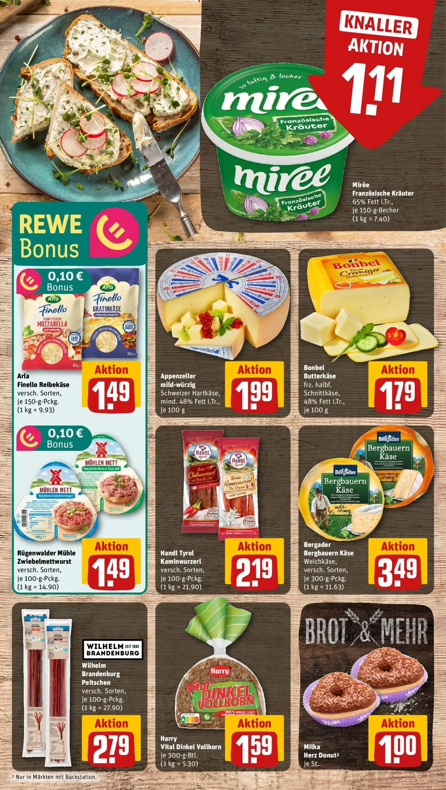 Rewe Prospekt Brühl	 – gültig ab 10.05.2026 | Seite: 9 | Produkte: Mühle, Käse, Milka, Reibekase