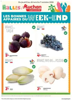Auchan - Prévisualisation de Auchan les bons plans du week-end dans votre super valide à partir de 08/10/2026