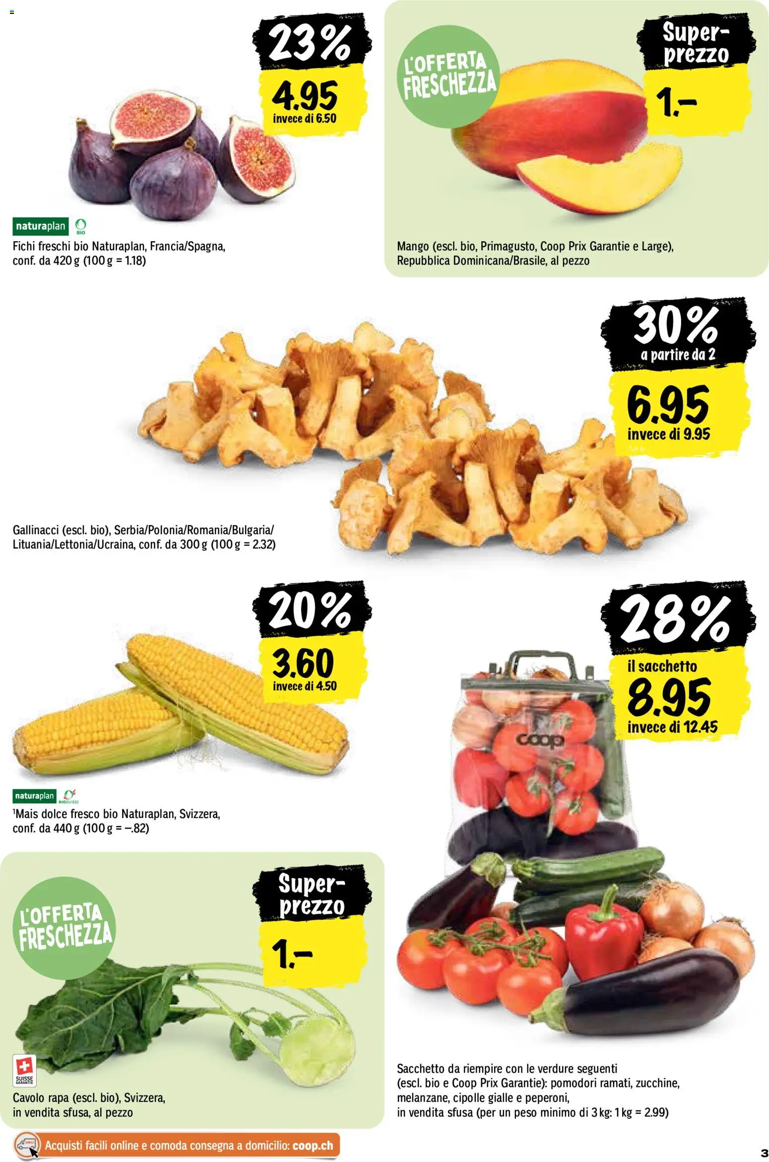 Coop aktionen IT – gültig ab 27.08.2026 | Seite: 3 | Produkte: Mais, Mango