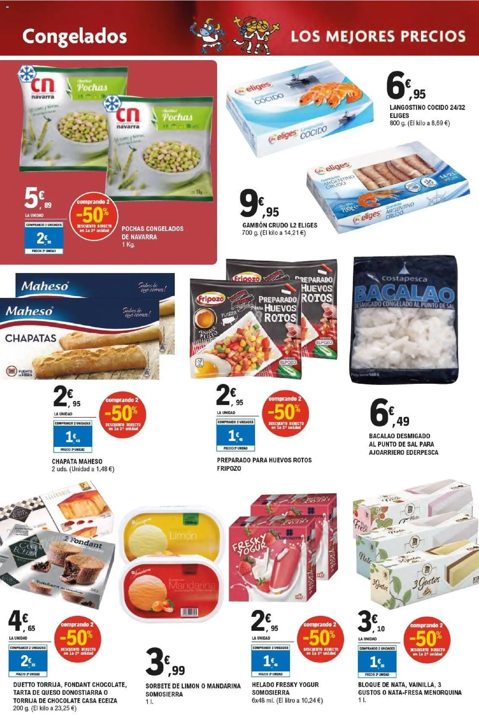 E.Leclerc folleto │ válido desde el 17.06.2026 | Página: 30 | Productos: Yogur, Huevos, Helado, Langostino