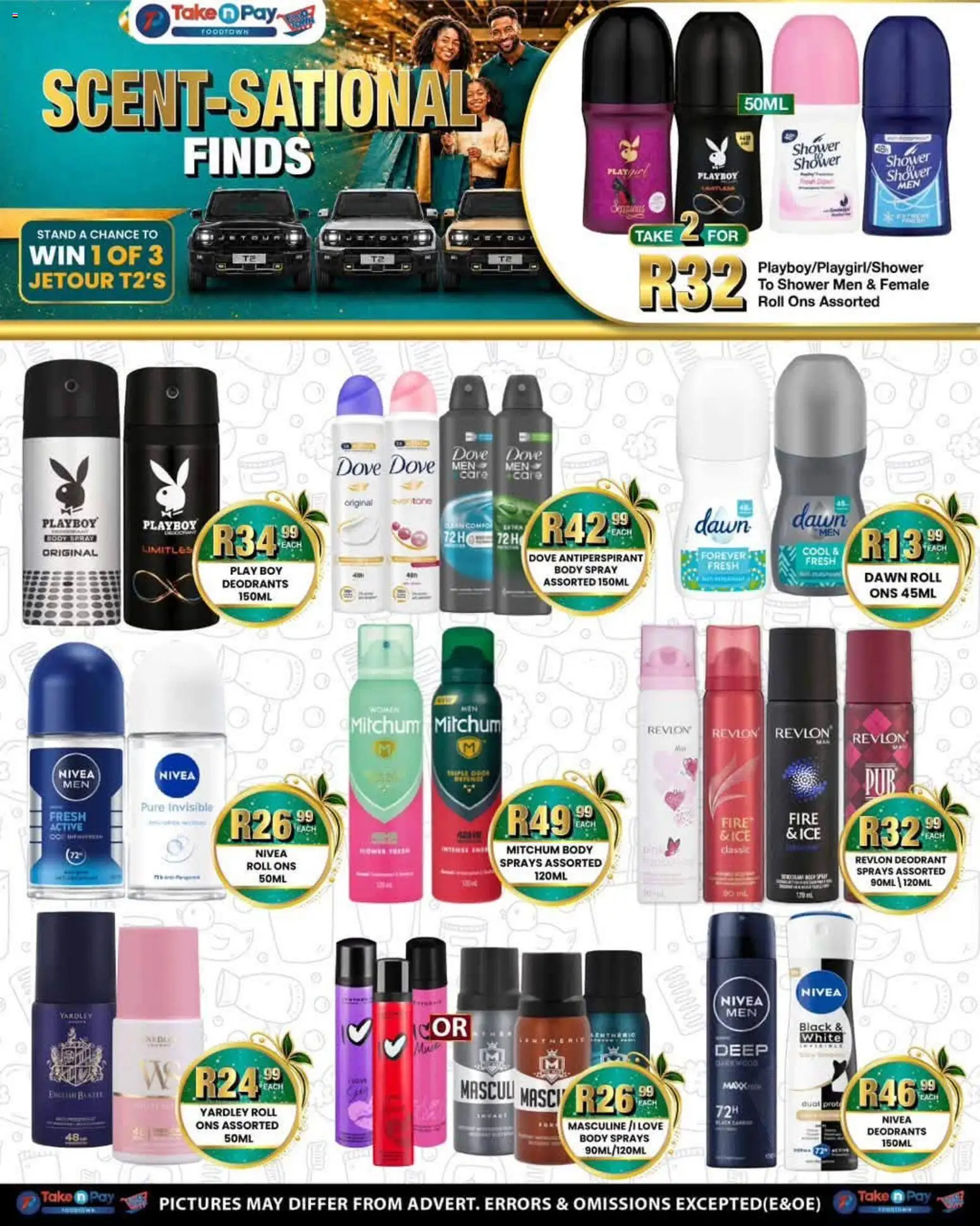New Take n Pay catalogue – valid from 10/08/2026 | Page: 33 | Products: Shower, Body spray, Antiperspirant