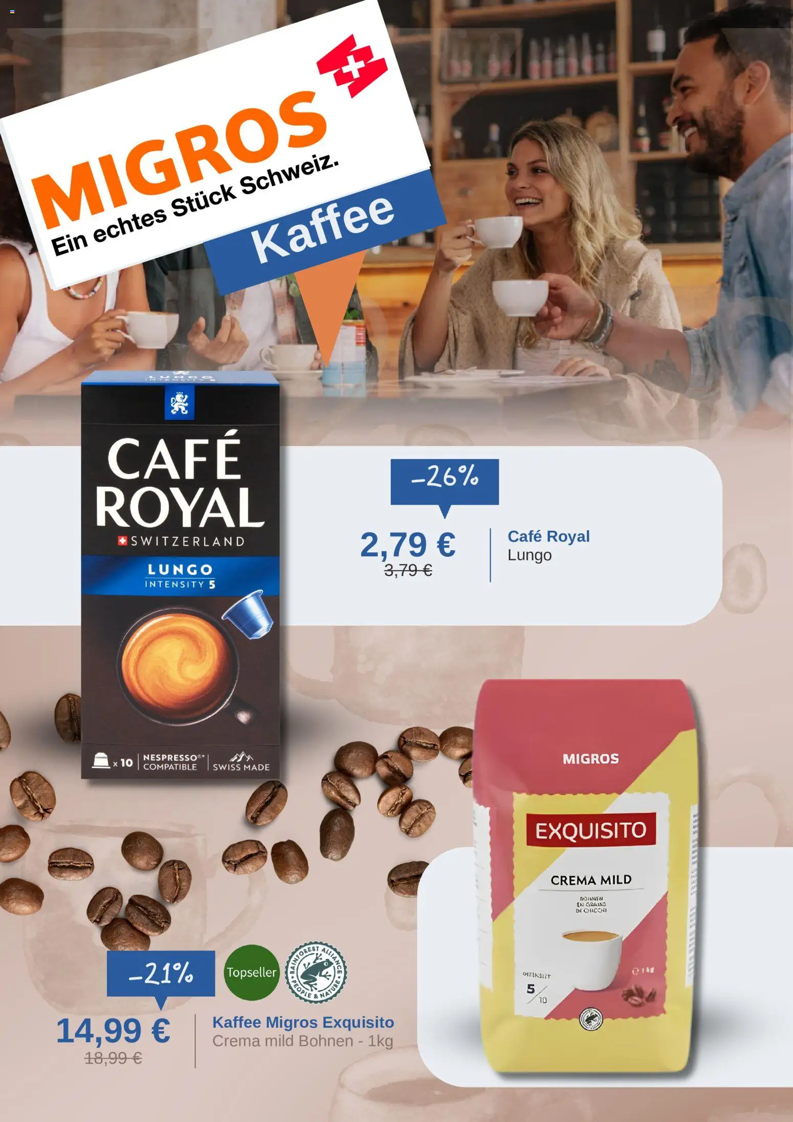 Migros Prospekt – gültig ab 30.06.2026 | Seite: 2 | Produkte: Kaffee