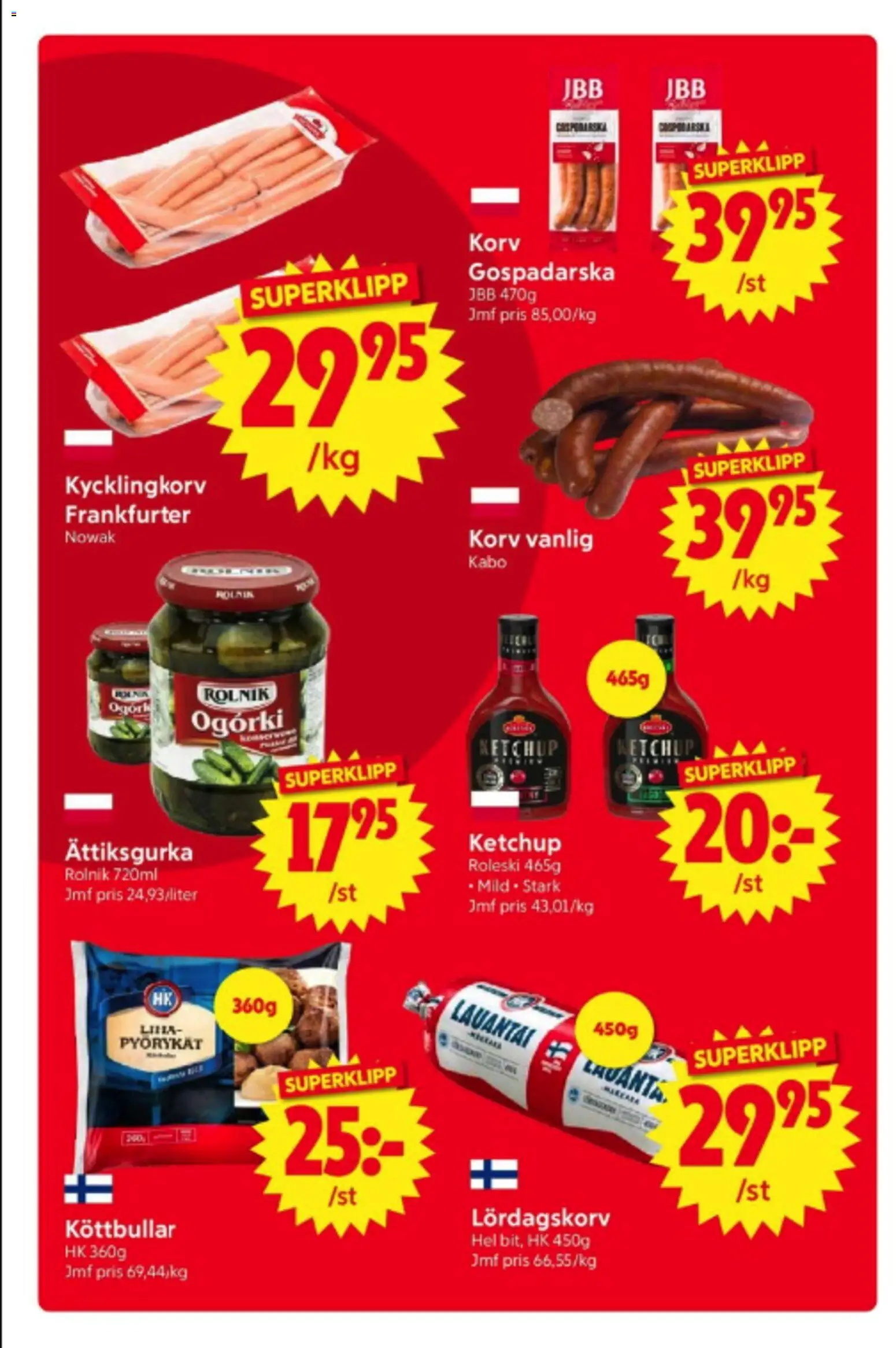 Nya Pulsen reklamblad aktuell från 08.06.2026 | Sida: 10 | Produkter: Köttbullar, Ketchup