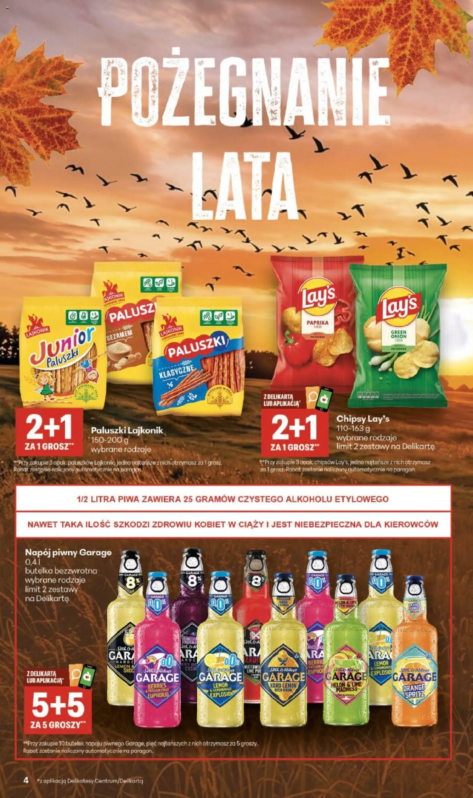 Delikatesy Centrum gazetka - Sklepy Własne od 01.10.2026 | Strona: 4 | Produkty: Melon, Chipsy, Delikatesy, Paluszki