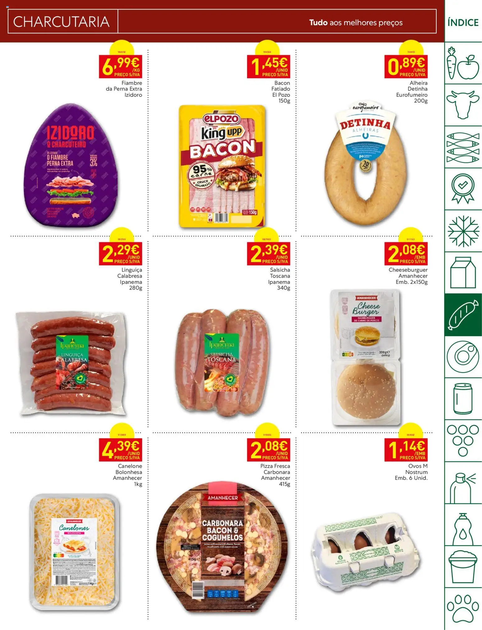 Recheio folheto │ válido de 11/08/2026 | Página: 13 | Produtos: Pizza, Carne de porco, Carne, Cogumelos