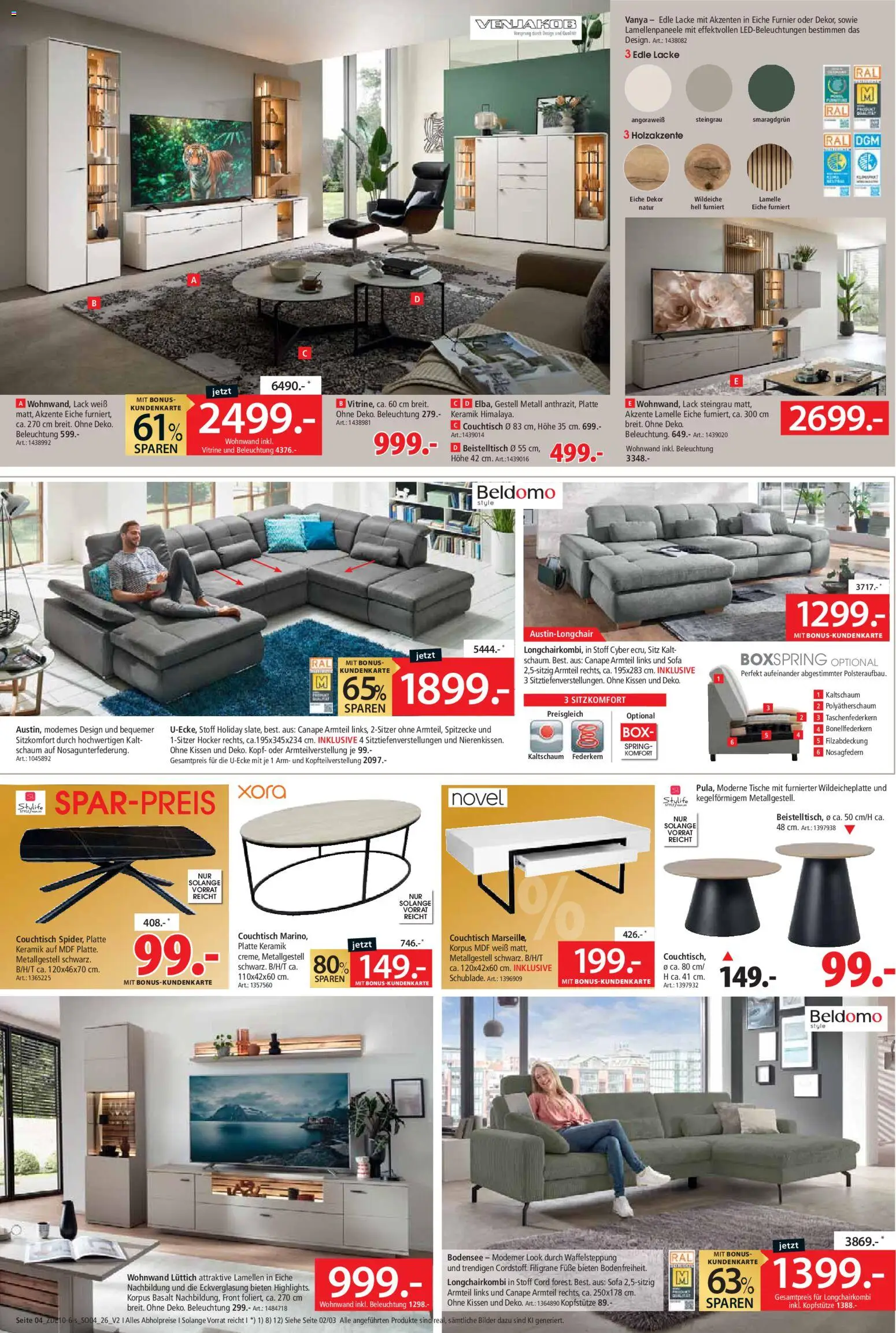 Zurbrüggen Prospekt – gültig ab 31.10.2026 | Seite: 6 | Produkte: Hocker, Wohnwand, Kissen, Couchtisch