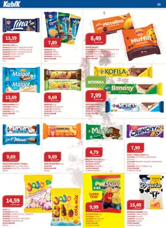 Náhled letáku Kubík leták - Velkoobchod 06/2026 od 01.06.2026 | Strana: 11 | Produkty: Jogurt, Kofila, Lina, Cola