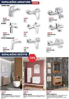 Inpos katalog akcije – veljaven od 08.10.2026 | Stran: 19 | Izdelki: Kopalna kad, Ogledalo, Umivalnik, Omarica