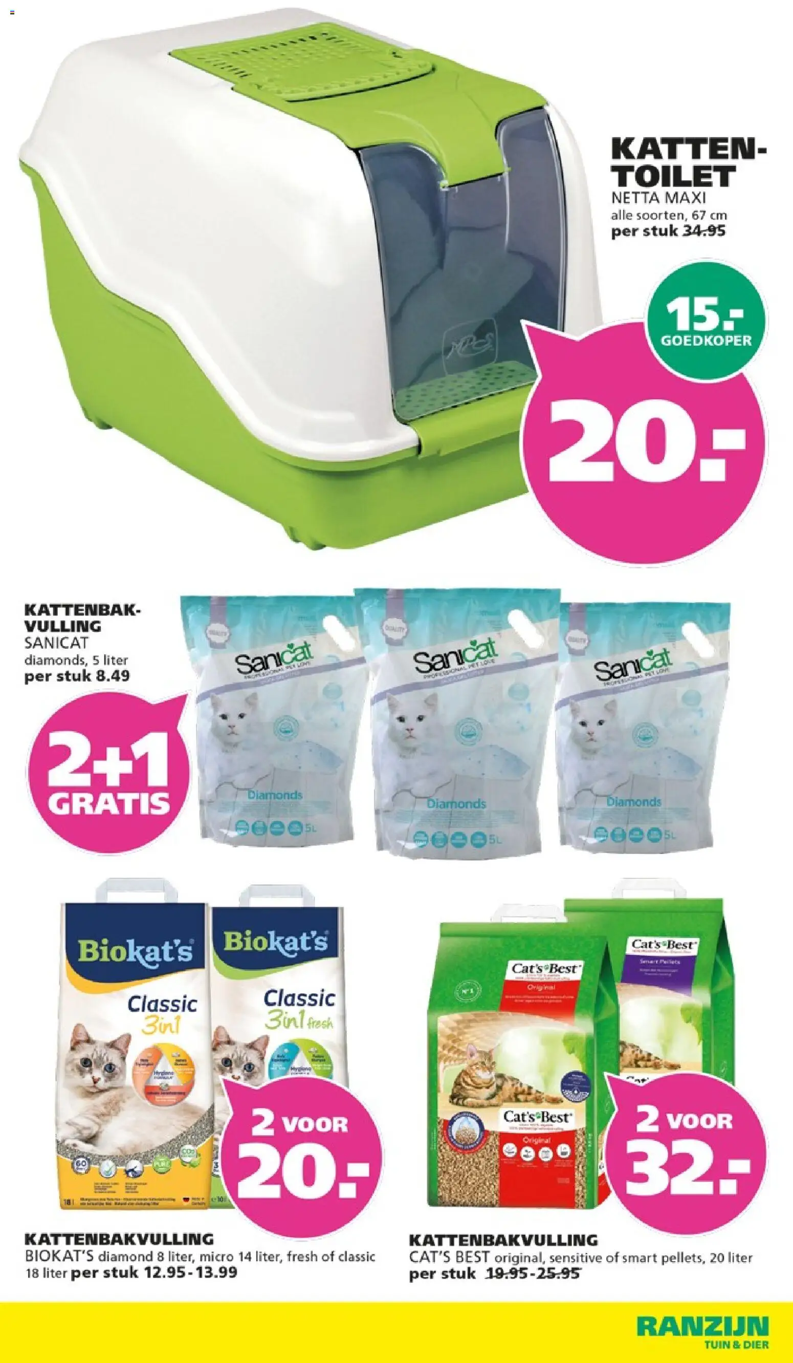 {H1} | Pagina: 20 | Producten: Kattenbakvulling, Kattenbak, Toilet