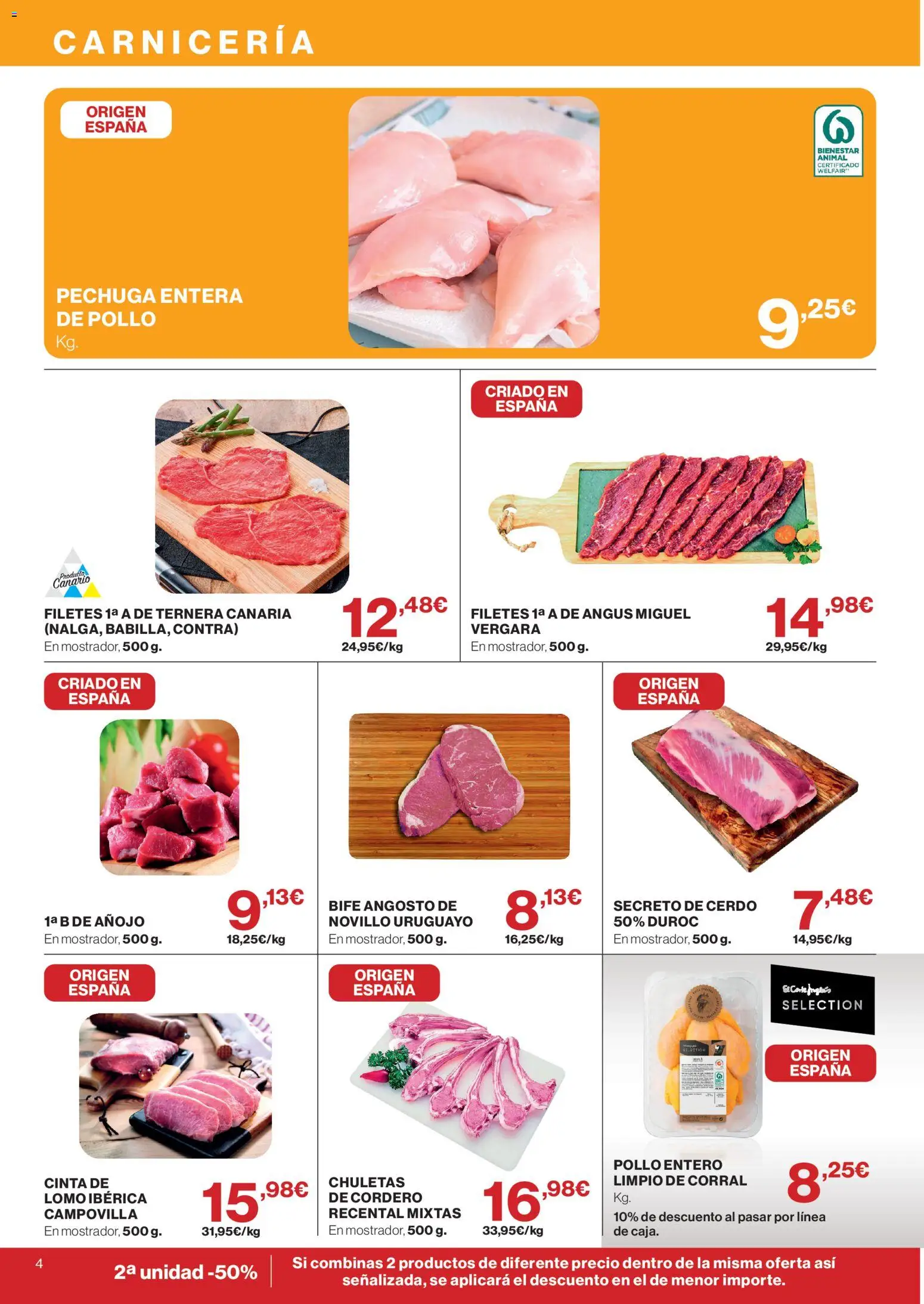 Supercor Canarias │ válido desde el 28/10/2026 | Página: 4 | Productos: Lomo, Cerdo, Cordero, Pollo