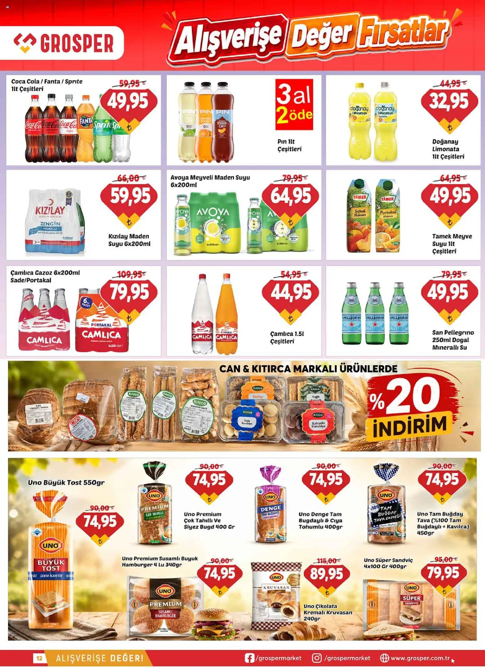 Grosper Katalog - 29 Temmuz 2026 tarihinden itibaren geçerlidir | Sayfa: 12 | Ürünler: Krem, Pirinç, Cips, Mısır