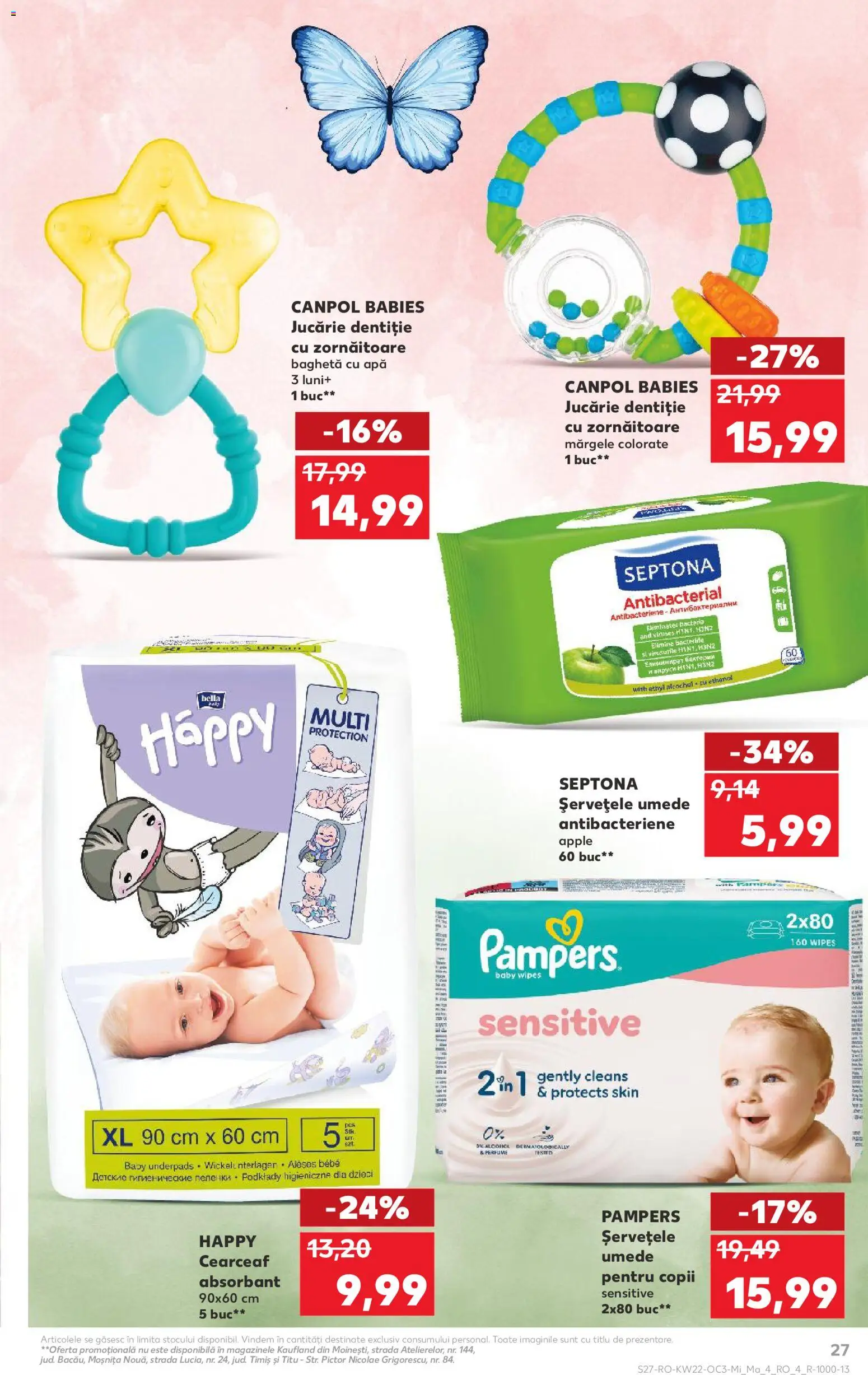 Noul catalog Kaufland – valabil de la 27.05.2026 | Pagină: 27 | Produse: Apple, Șervețele umede, Apă