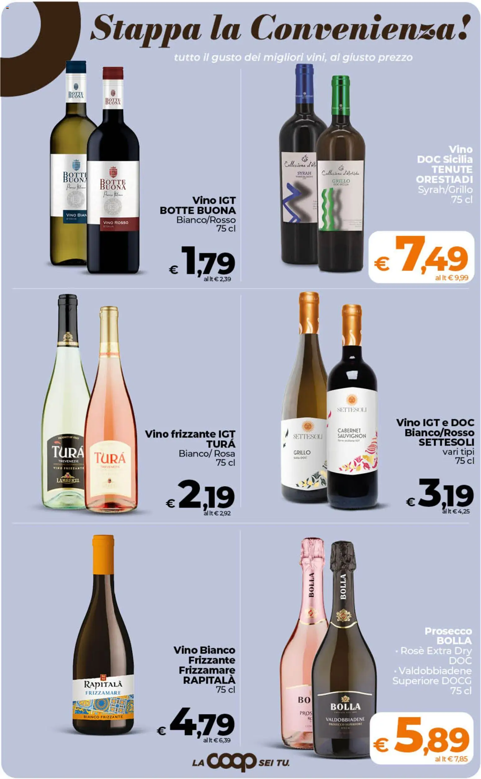 Volantino Ipercoop del 18.06.2026 | Pagina: 38 | Prodotti: Prosecco, Vino, Vino rosso, Vino bianco