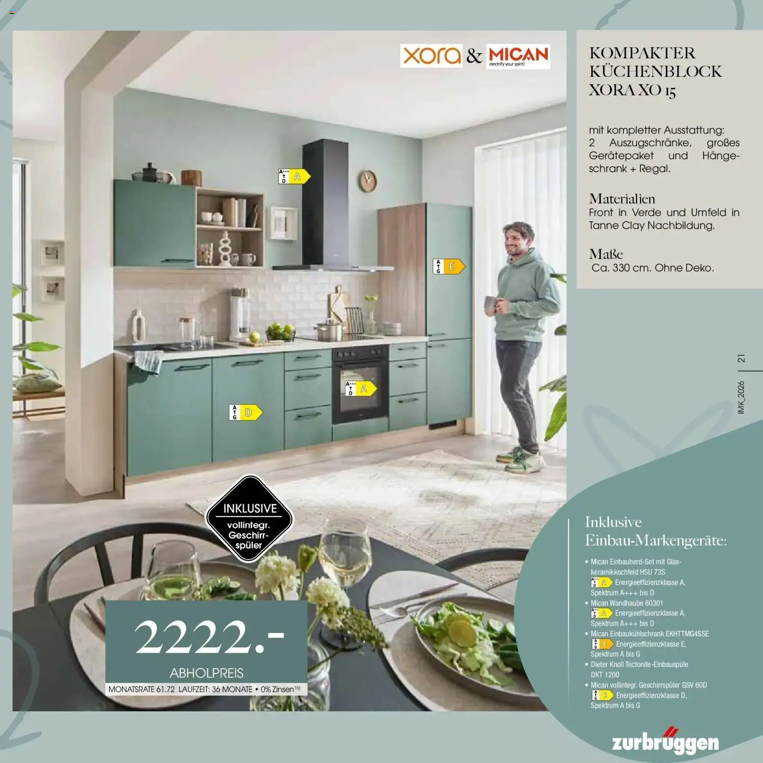 Zurbrüggen Küchen Prospekt 2026 – gültig ab 24.07.2026 | Seite: 21 | Produkte: Geschirrspüler, Küchenblock, Schrank