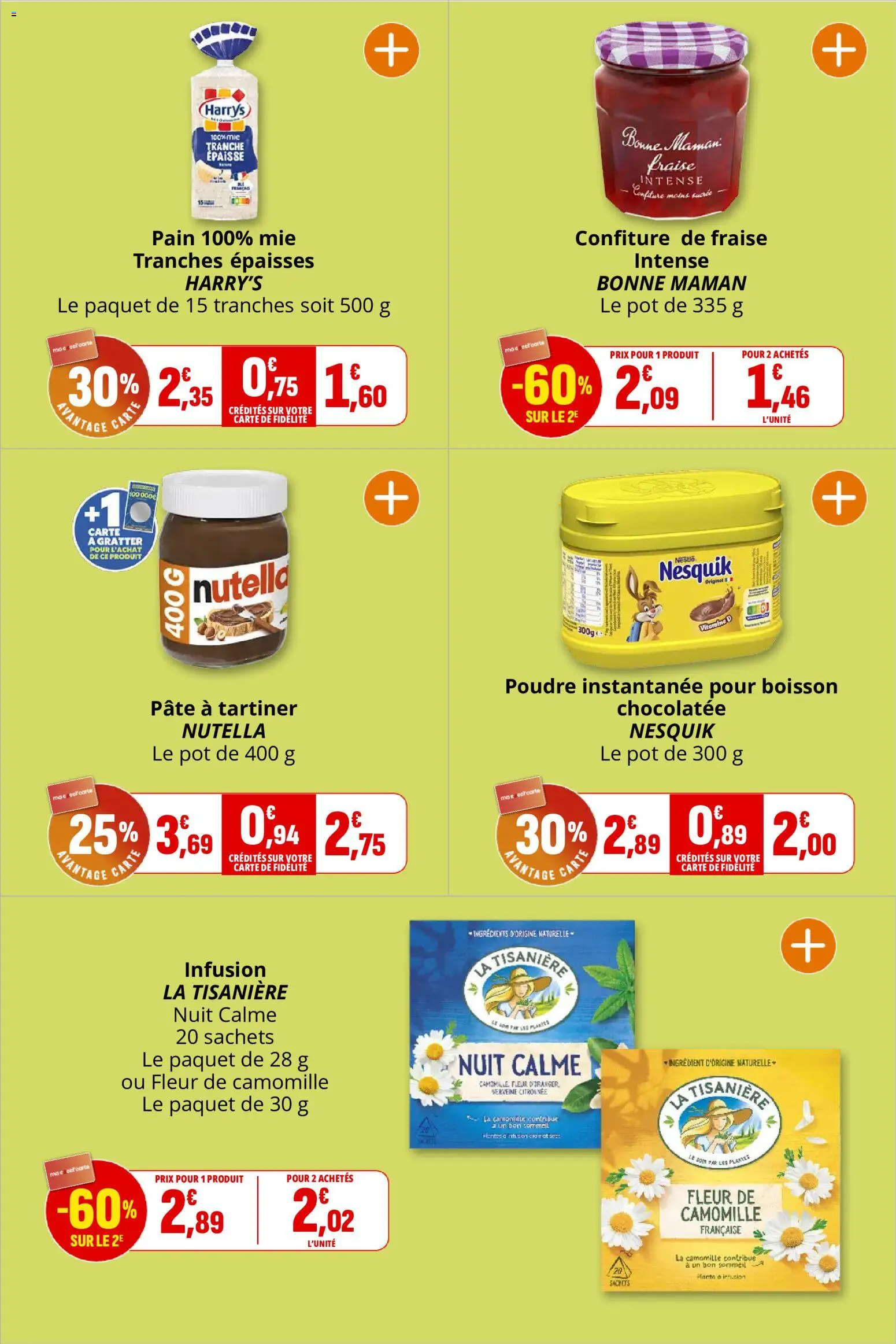 {H1} | Page: 17 | Produits: Nesquik, Infusion, Pâte à tartiner, Bonne Maman