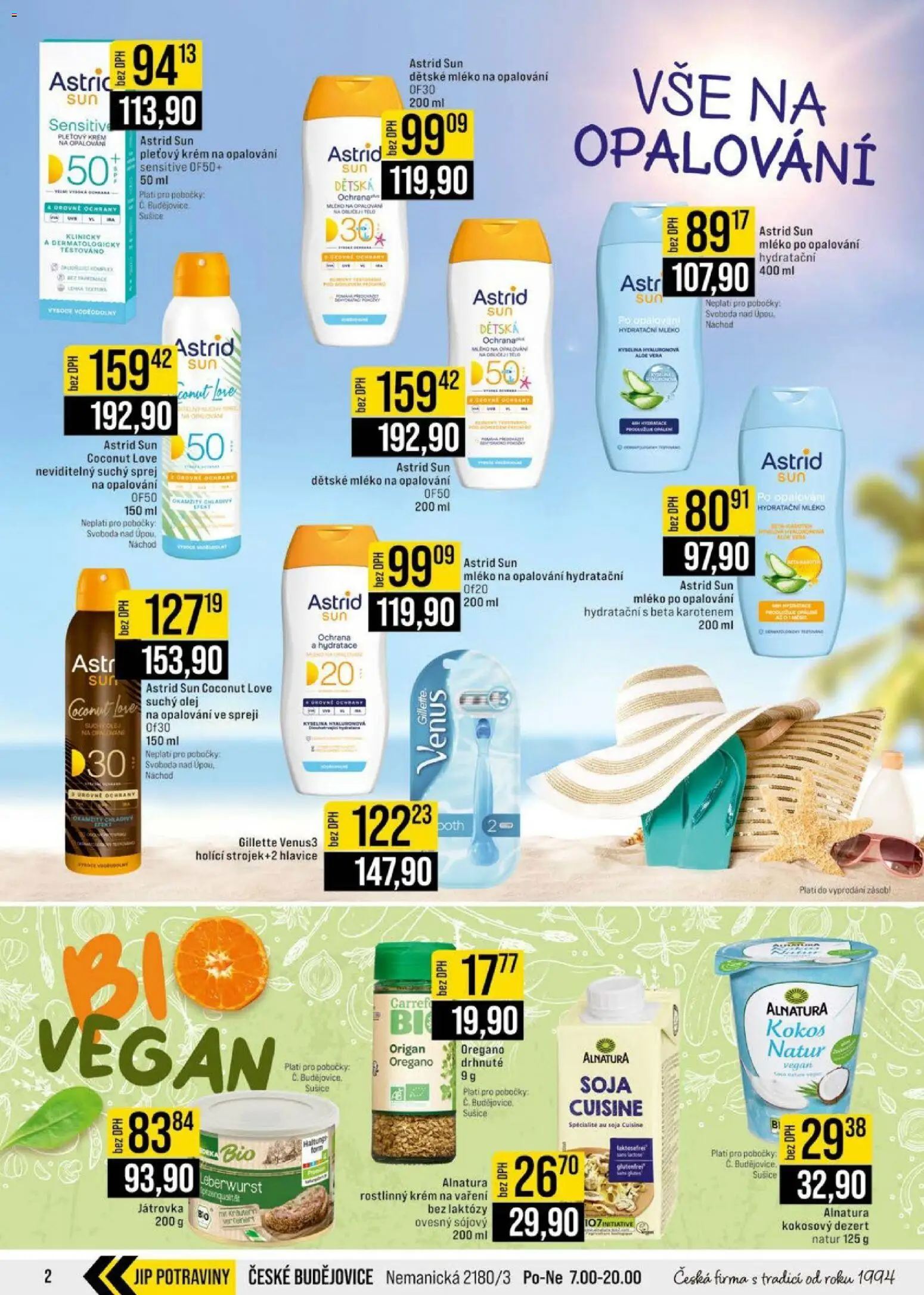 Jip leták - Cash & Carry od 08.07.2026 | Strana: 2 | Produkty: Vegan, Mléko, Krém, Sušiče