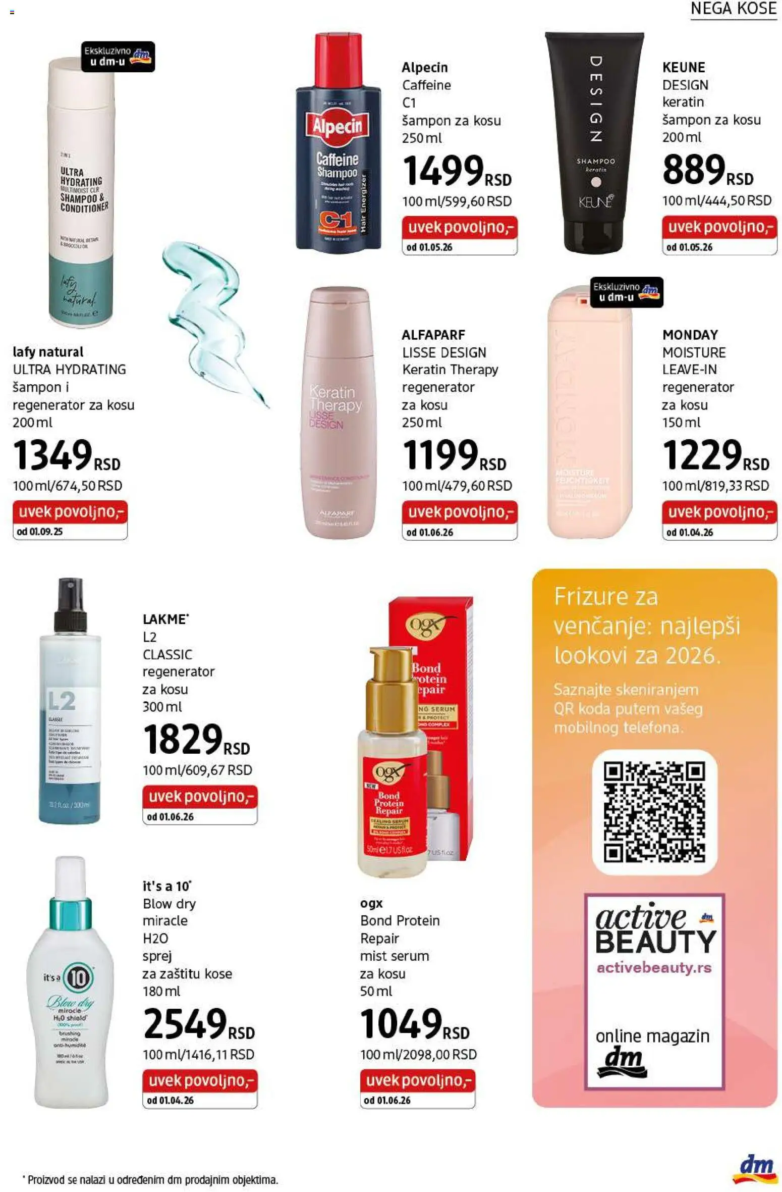 DM Drogerie katalog - važi od 01.07.2026 | Strana: 21 | Proizvode: Protein, Šampon