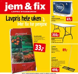 Forhåndsvisning av Jem & Fix kundeavis gyldig fra 01/08/2026