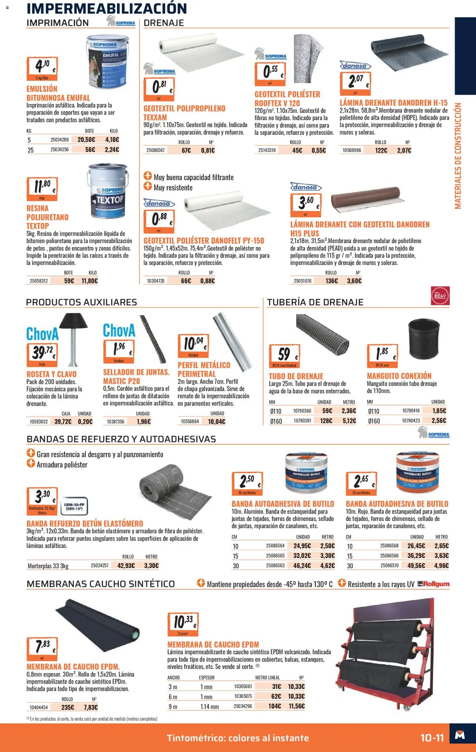 Obramat - Reformas Otono Imprenta Almacenes 15 Santander 2026 │ válido desde el 09/10/2026 | Página: 11 | Productos: Agua, Caja