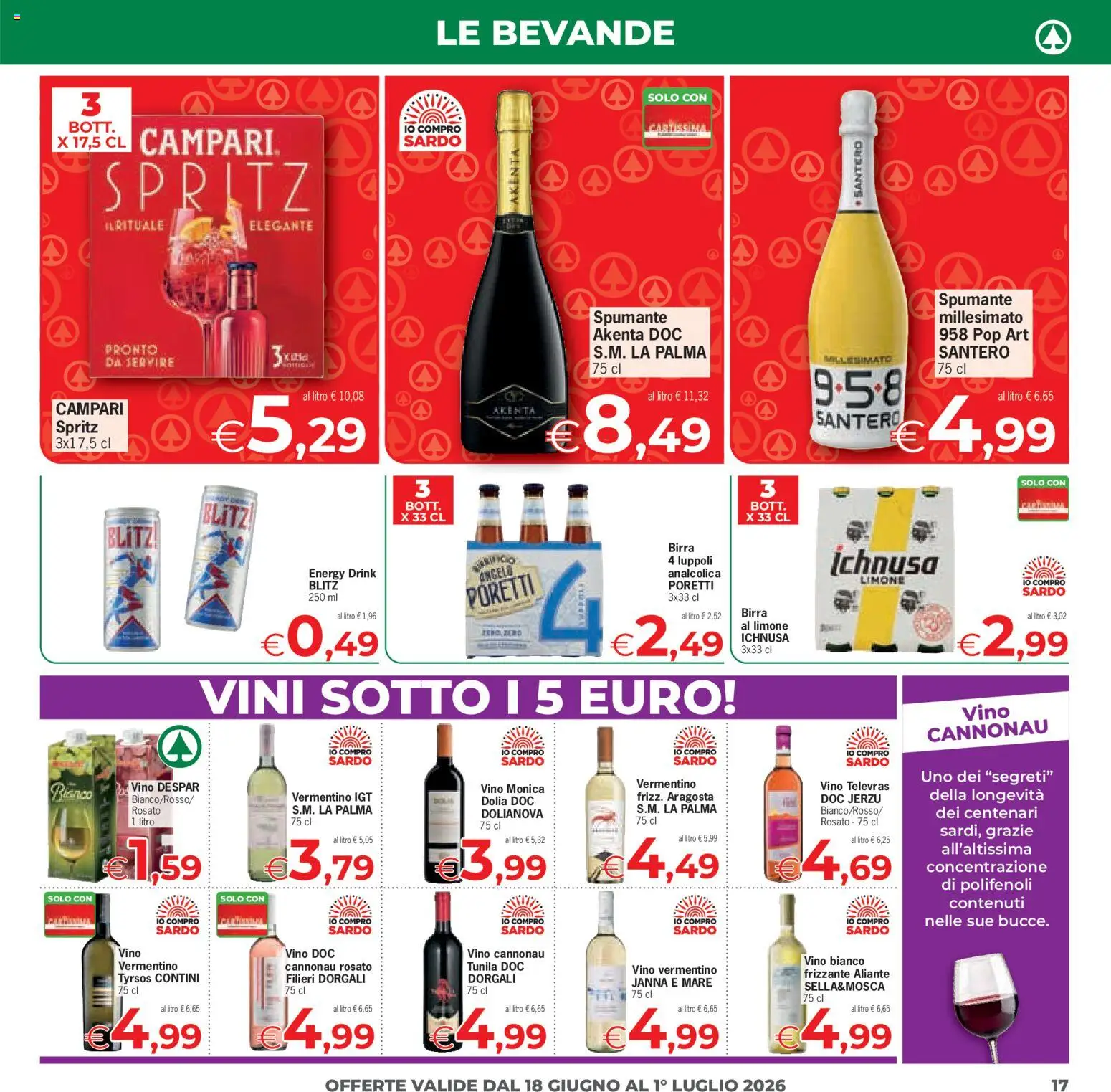 Volantino Eurospar del 18/06/2026 | Pagina: 17