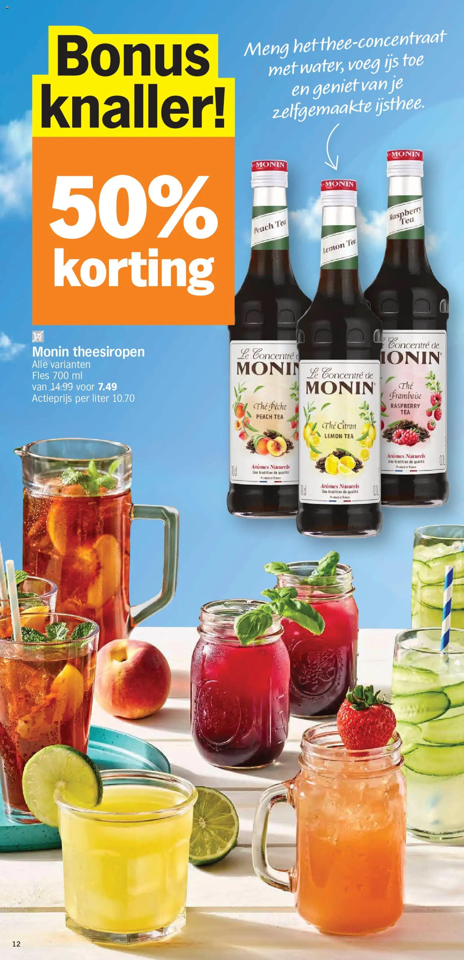 {H1} | Pagina: 12 | Producten: Fles, Monin, IJs