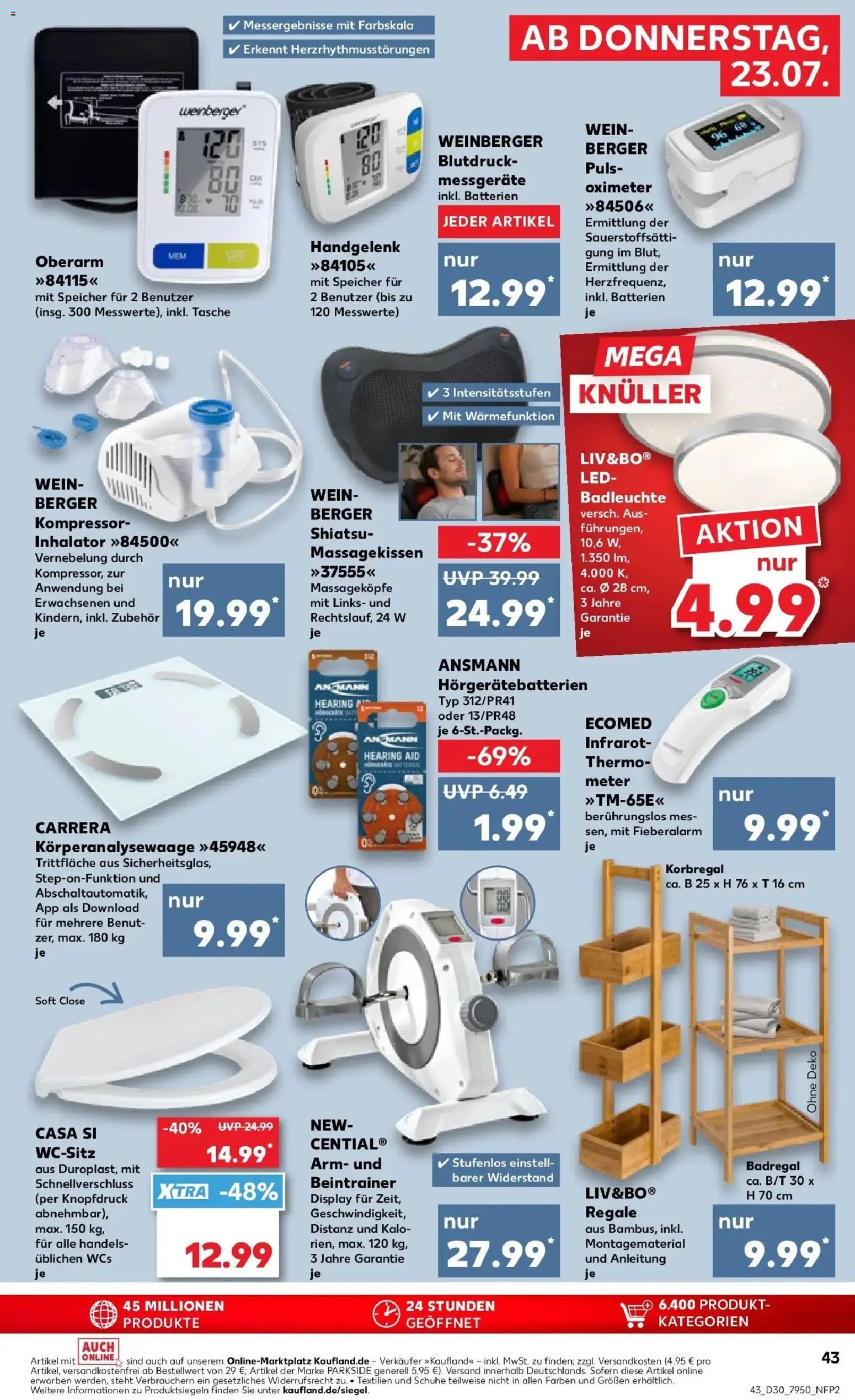 Kaufland Prospekt Hildesheim – gültig ab 20.07.2026 | Seite: 52 | Produkte: Tasche, Batterien, Badregal, Wein