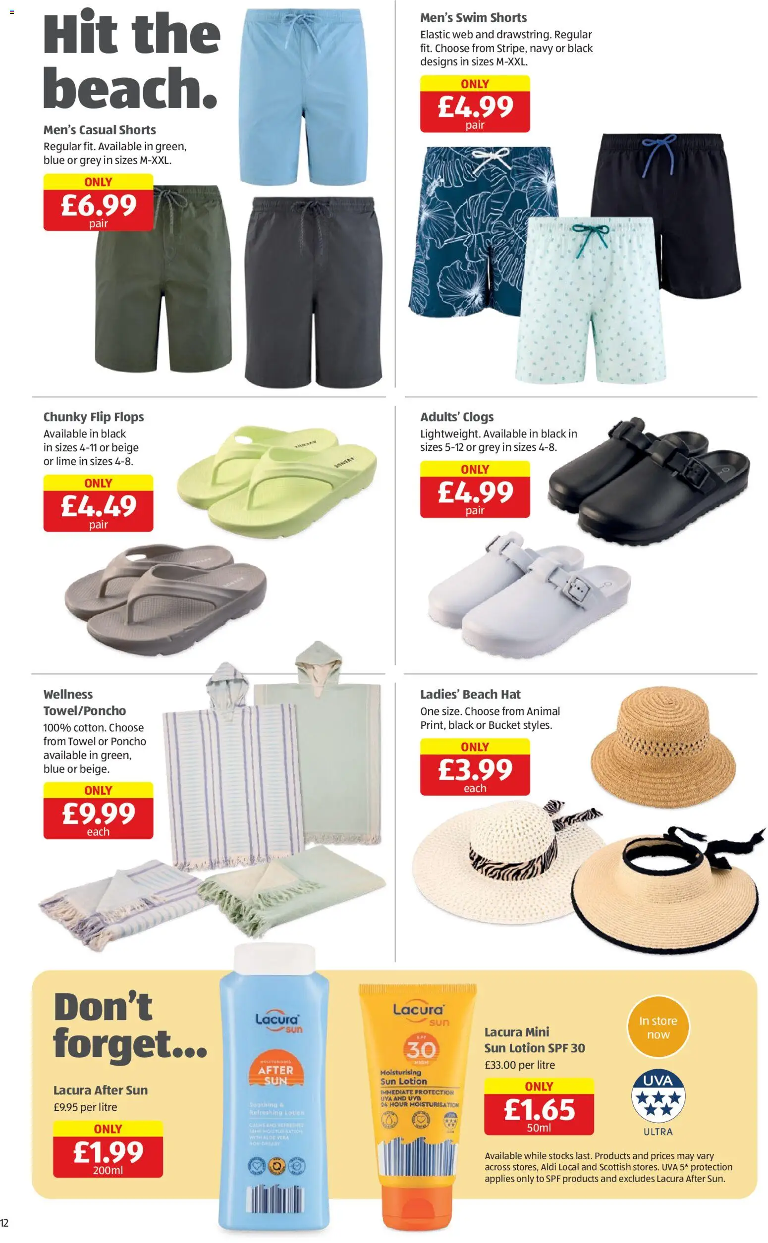 {H1} | Page: 12 | Products: Towel, Flops, Hat, Crampons
