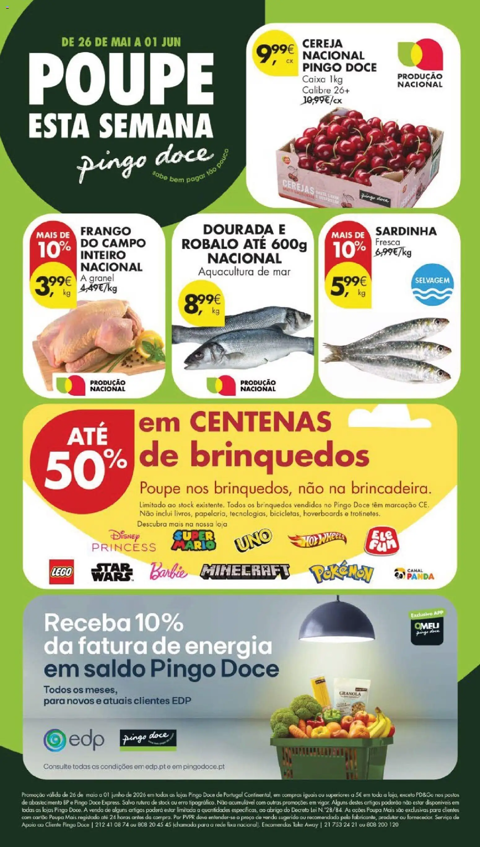 Pingo Doce folheto │ válido de 26.05.2026 | Página: 60 | Produtos: Dourada, Frango, Granola, Cereja