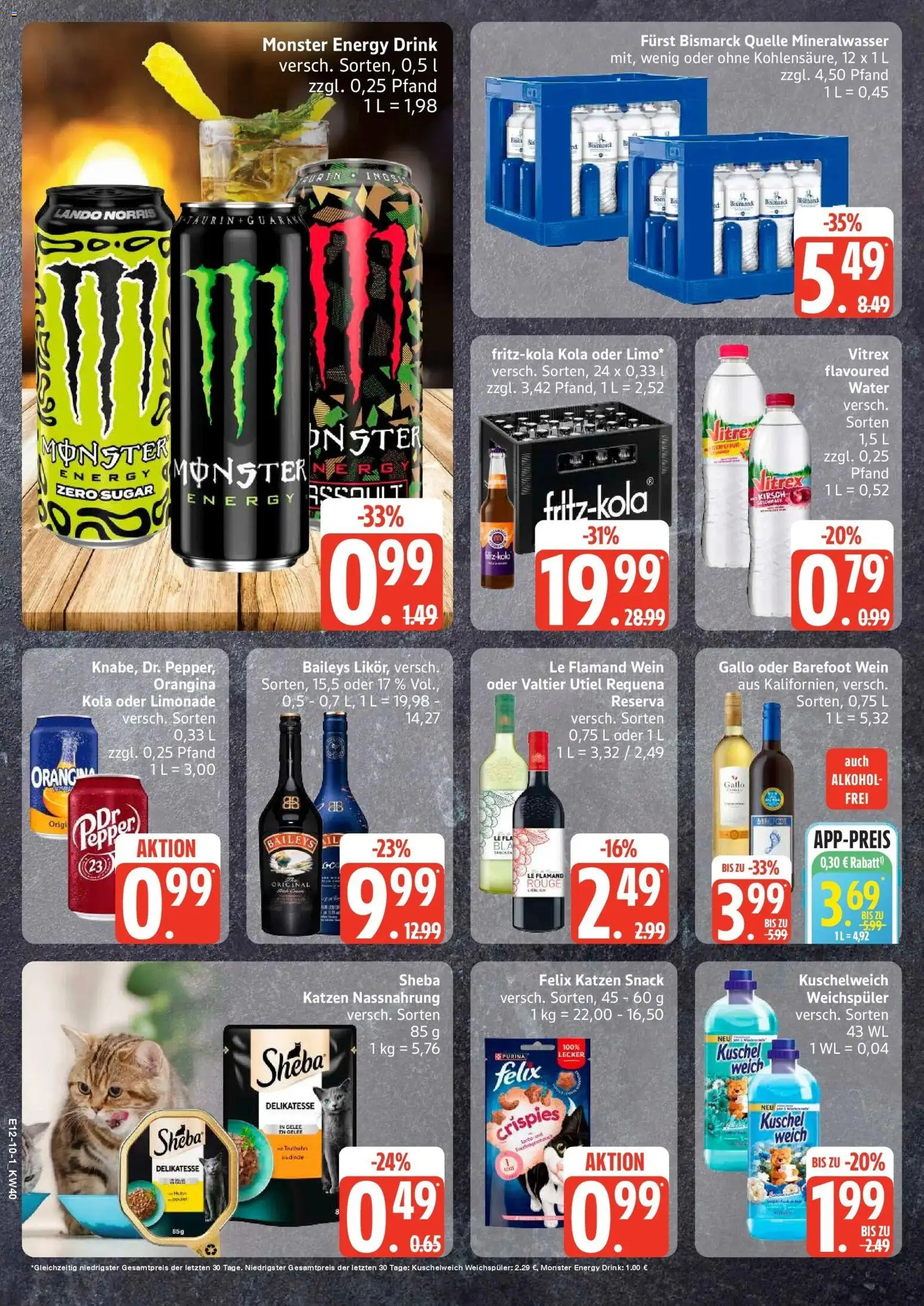 Edeka Prospekt Ammersbek (ab 28.09.2026) » Angebote Online | Seite: 10 | Produkte: Kuschelweich, Rouge, Alkohol, Baileys