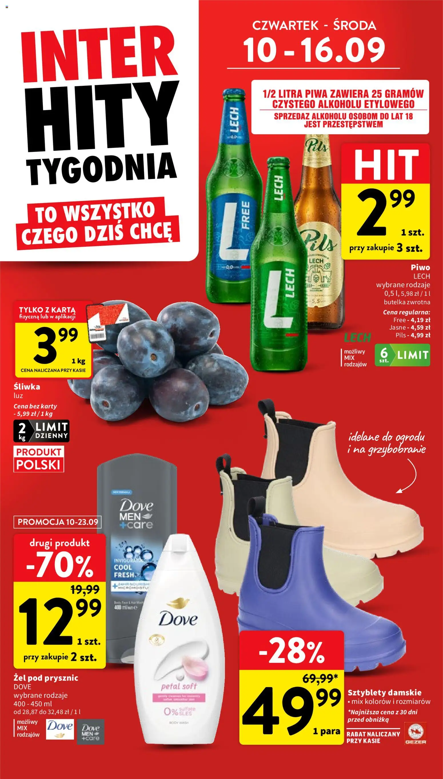 Intermarche gazetka od 10.09.2026 | Strona: 6 | Produkty: Karta, Lech, Prysznic, Żel pod prysznic