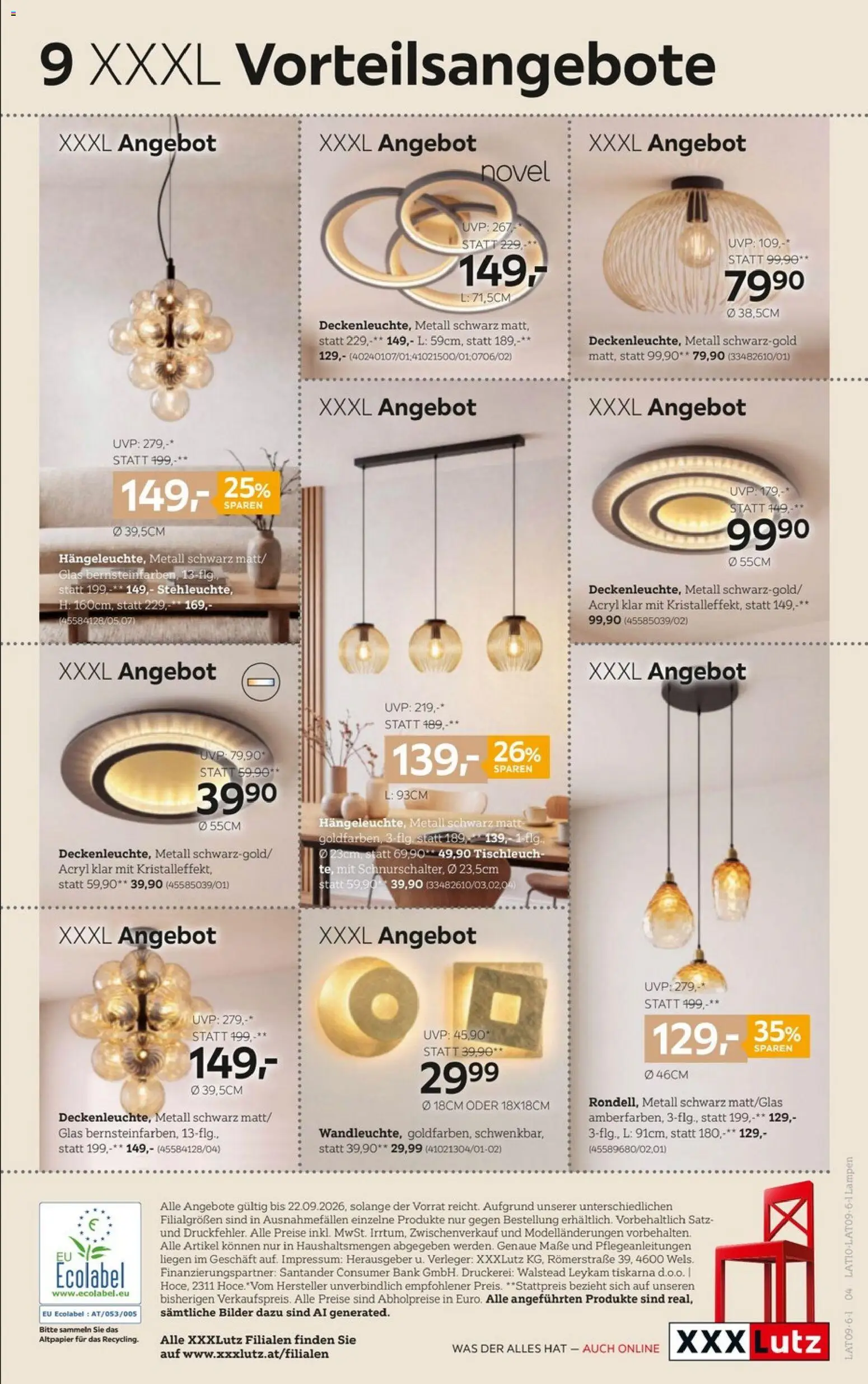 XXXLutz Lampen gültig ab 08.09.2026 | Seite: 4