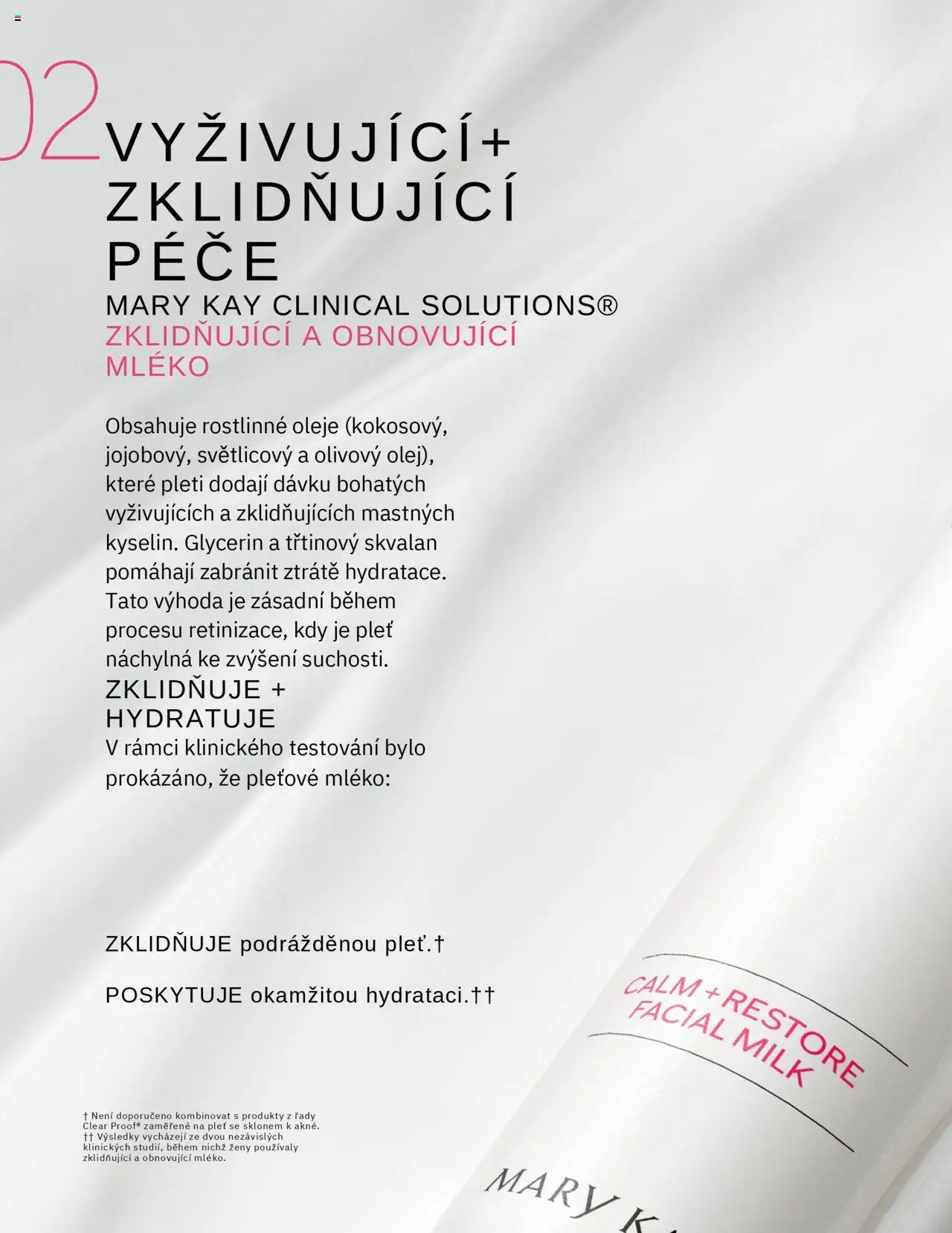Mary Kay katalog - Mary Kay Clinical Solutions® od 16.03.2025 | Strana: 28 | Produkty: Oleje, Mléko, Glycerin