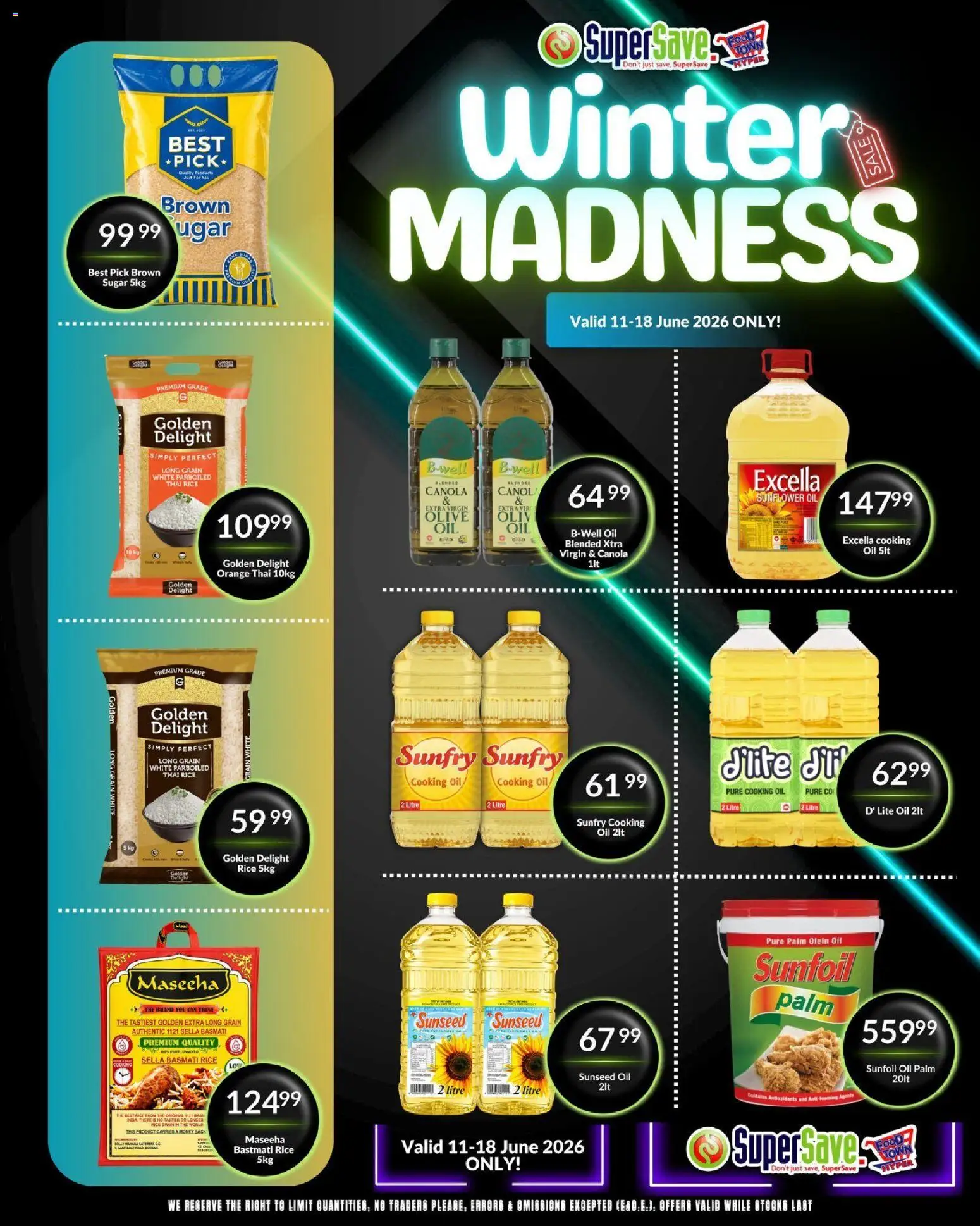 New Super Save catalogue – valid from 11.06.2026 | Page: 52 | Products: Oil, Rice, Sugar