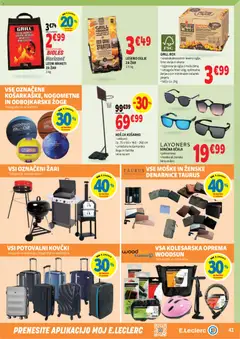 E.leclerc katalog akcije – veljaven od 26.08.2026 | Stran: 41 | Izdelki: Teza, Zar, Sončna očala, Grill